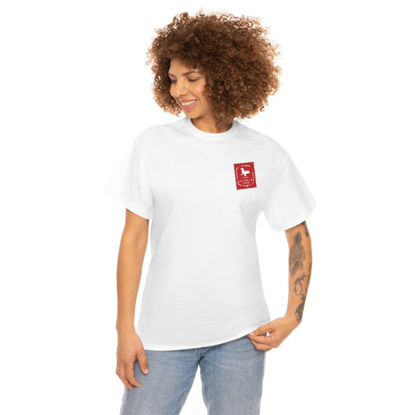 La Jolla Stamp - Heavy Cotton Tee - Unisex