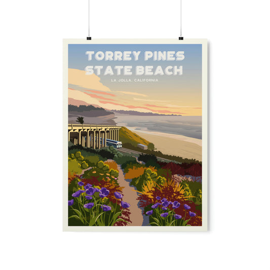 Torrey Pines Beach Poster
