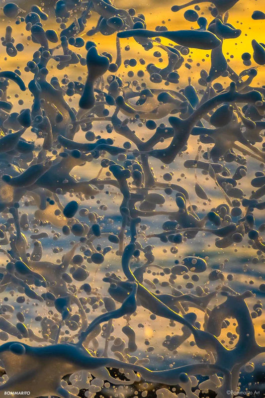 ocean foam abstract photography print