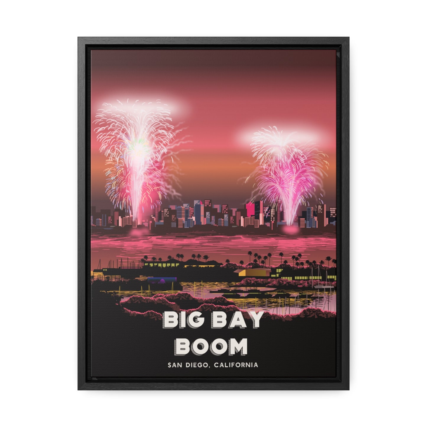 Big Bay Boom Framed Canvas Print