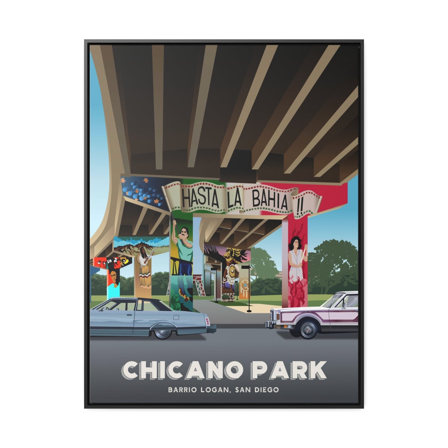 Chicano Park Framed Canvas Print