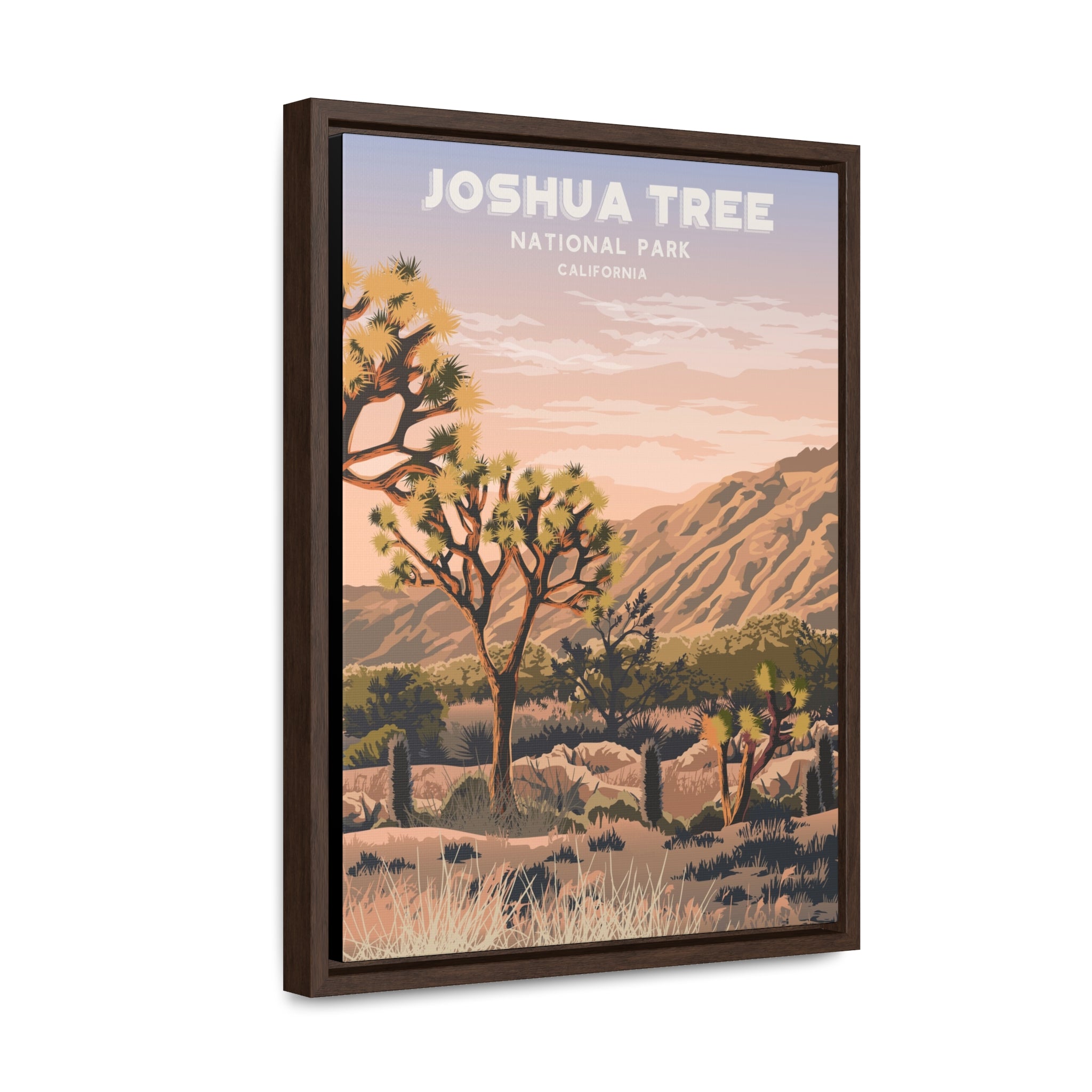 Joshua Tree Framed Canvas Print