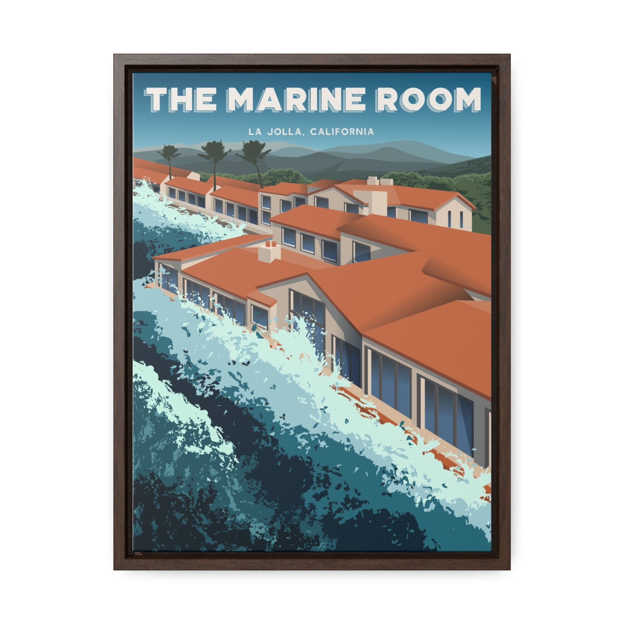 Marine Room Framed Canvas Print