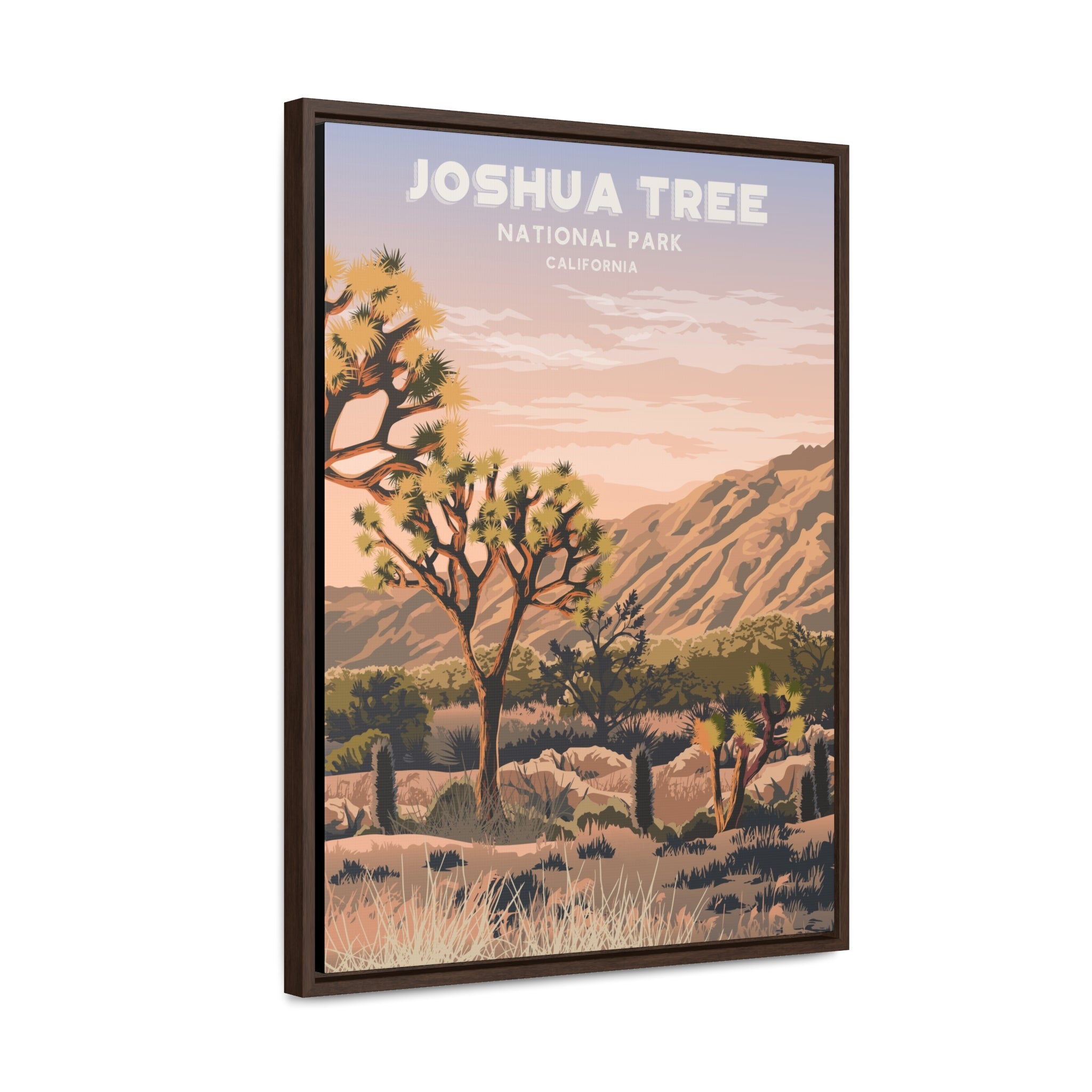 Joshua Tree Framed Canvas Print