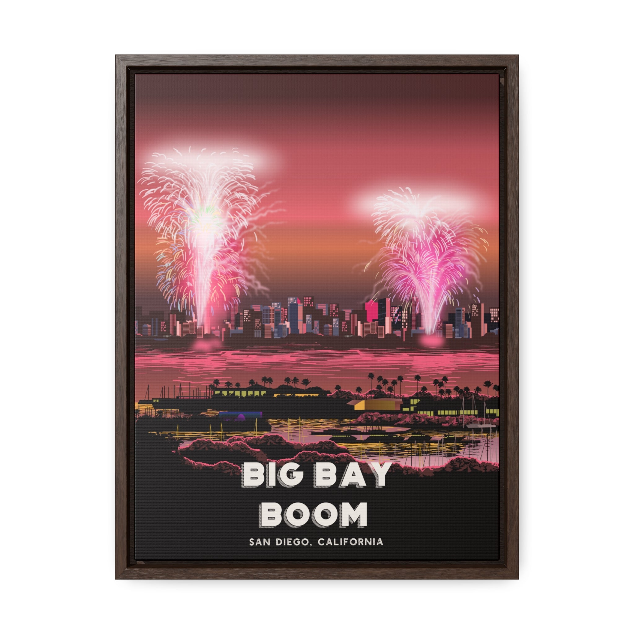 Big Bay Boom Framed Canvas Print