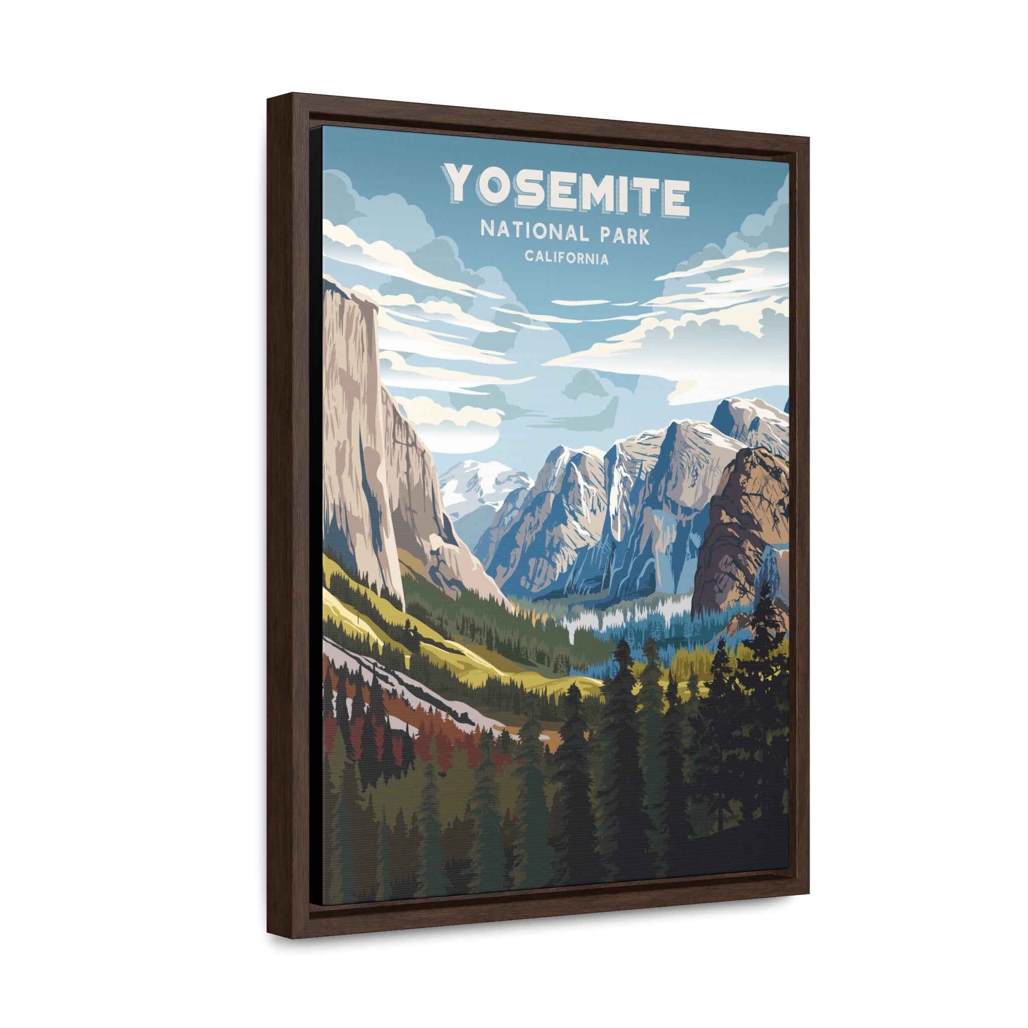 Yosemite National Park Framed Canvas Print
