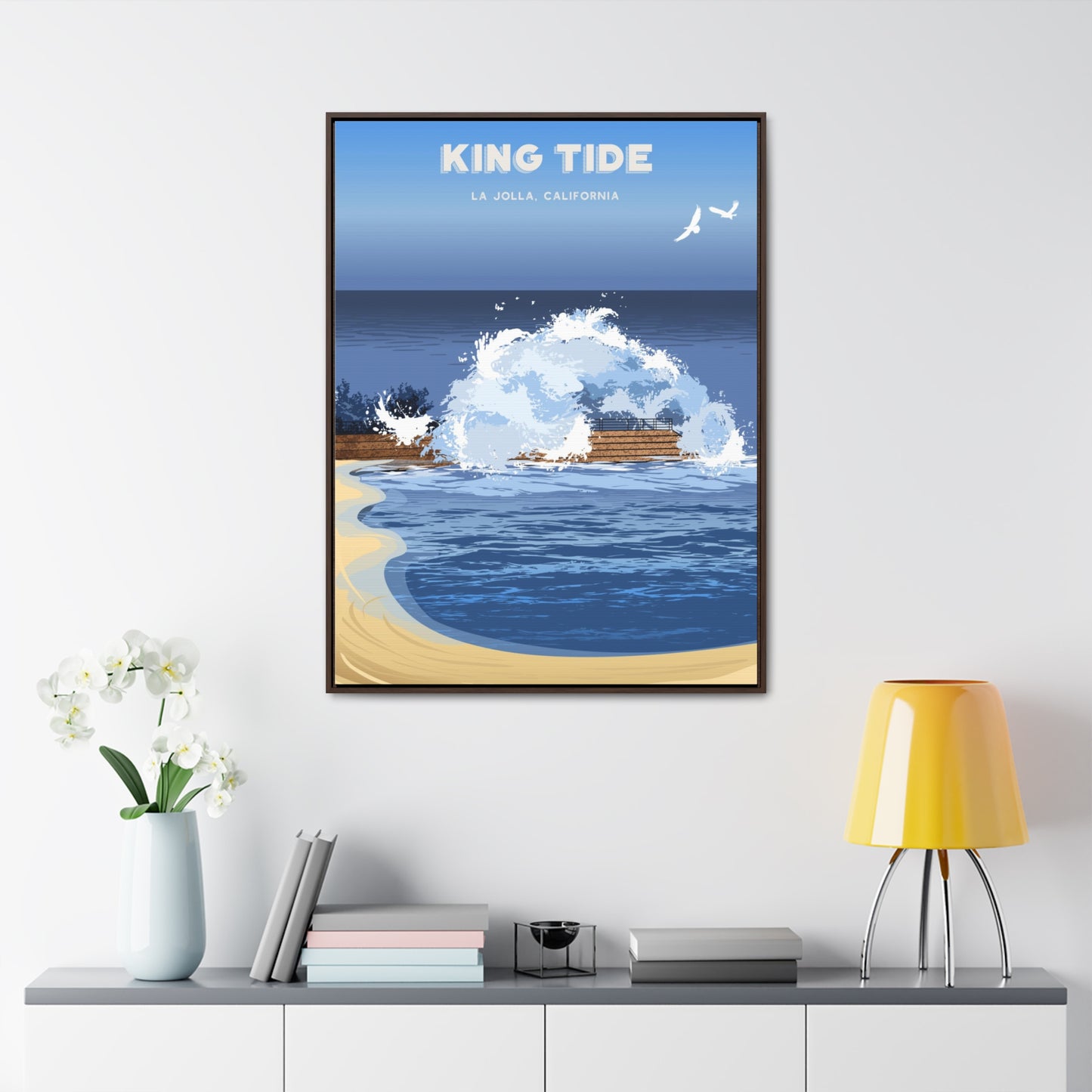 King Tide Framed Canvas Print