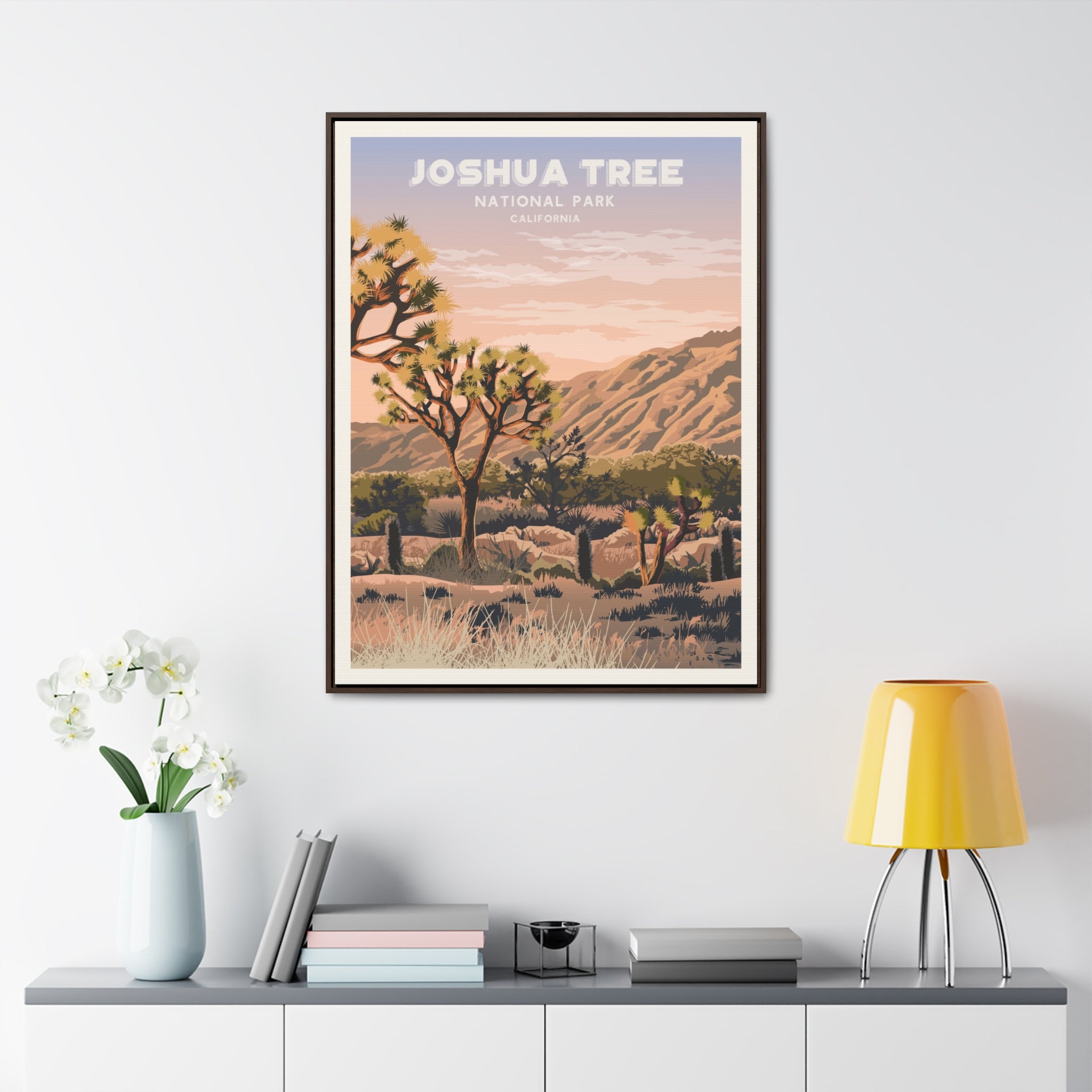 Joshua Tree Framed Canvas Print