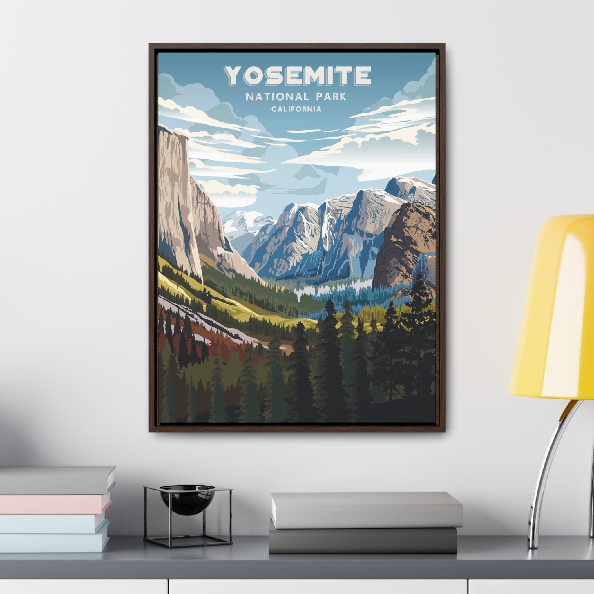 Yosemite National Park Framed Canvas Print