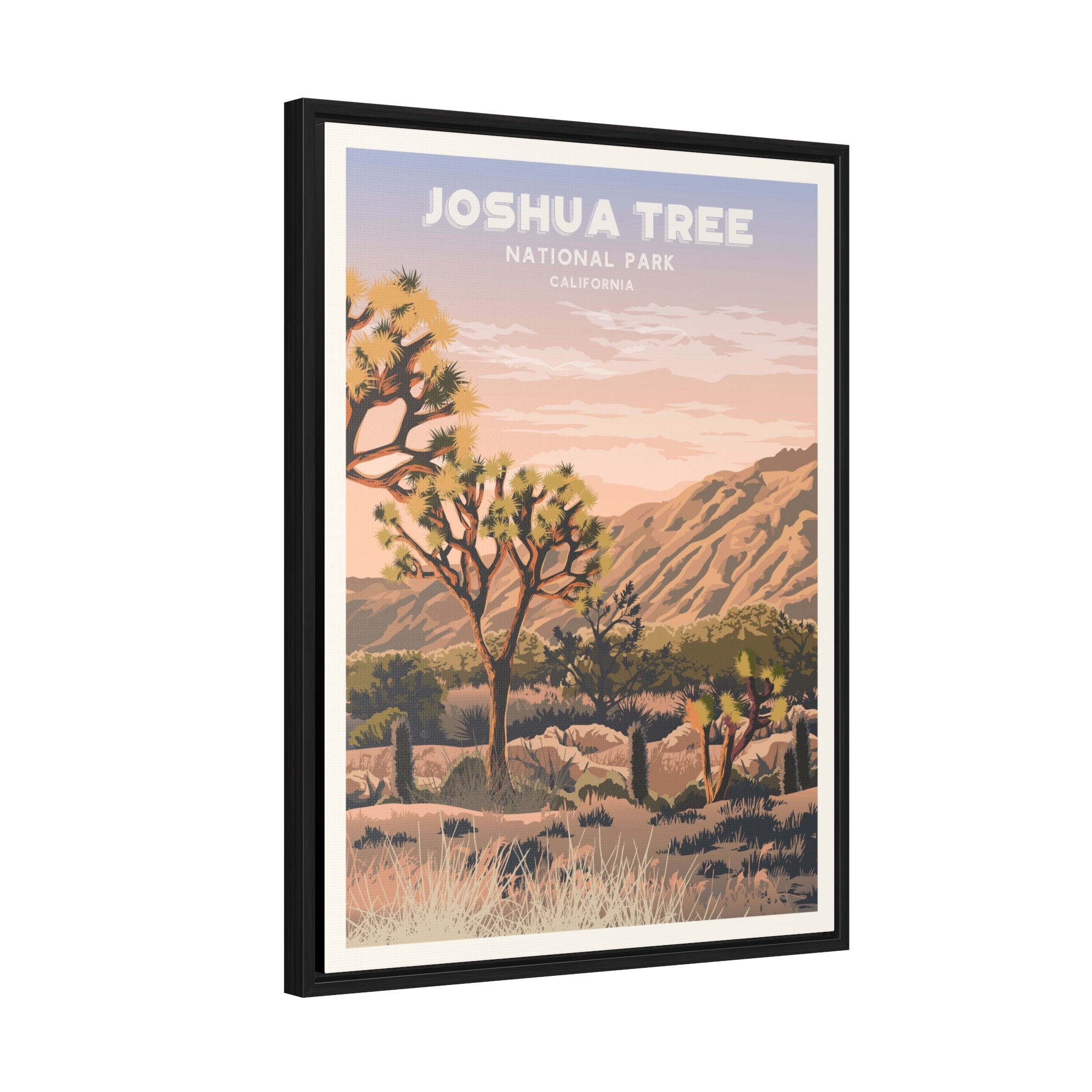 Joshua Tree Framed Canvas Print
