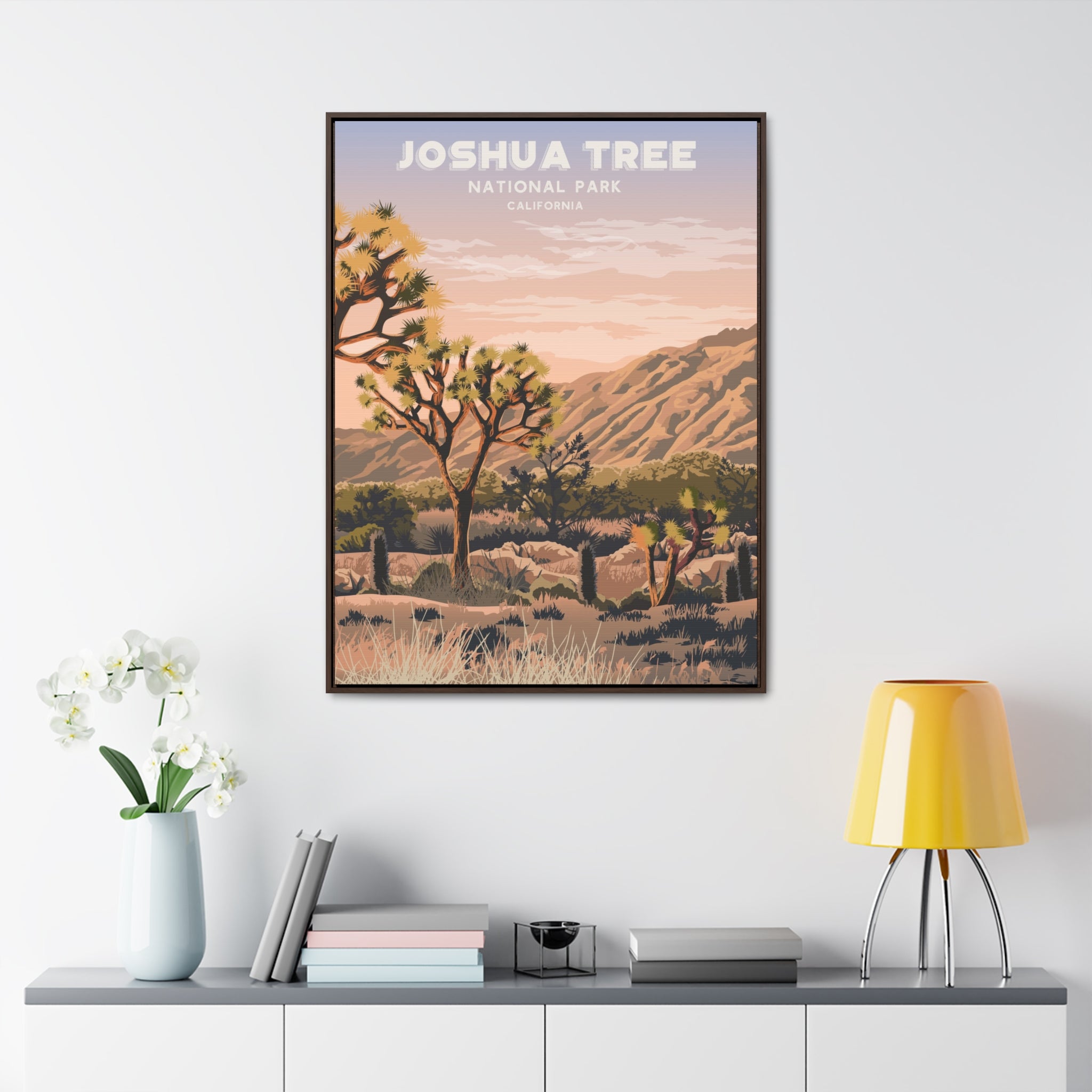 Joshua Tree Framed Canvas Print