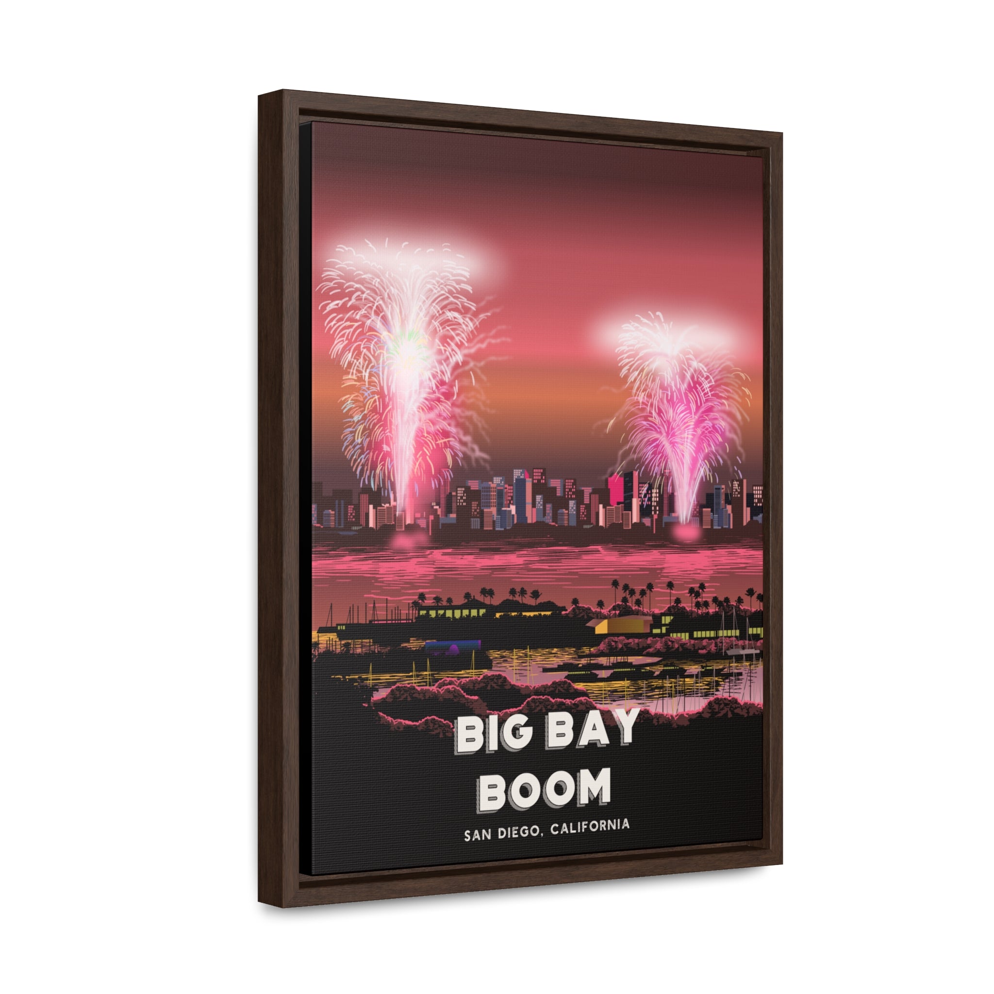 Big Bay Boom Framed Canvas Print