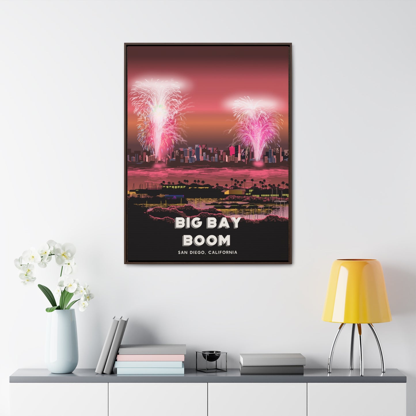 Big Bay Boom Framed Canvas Print