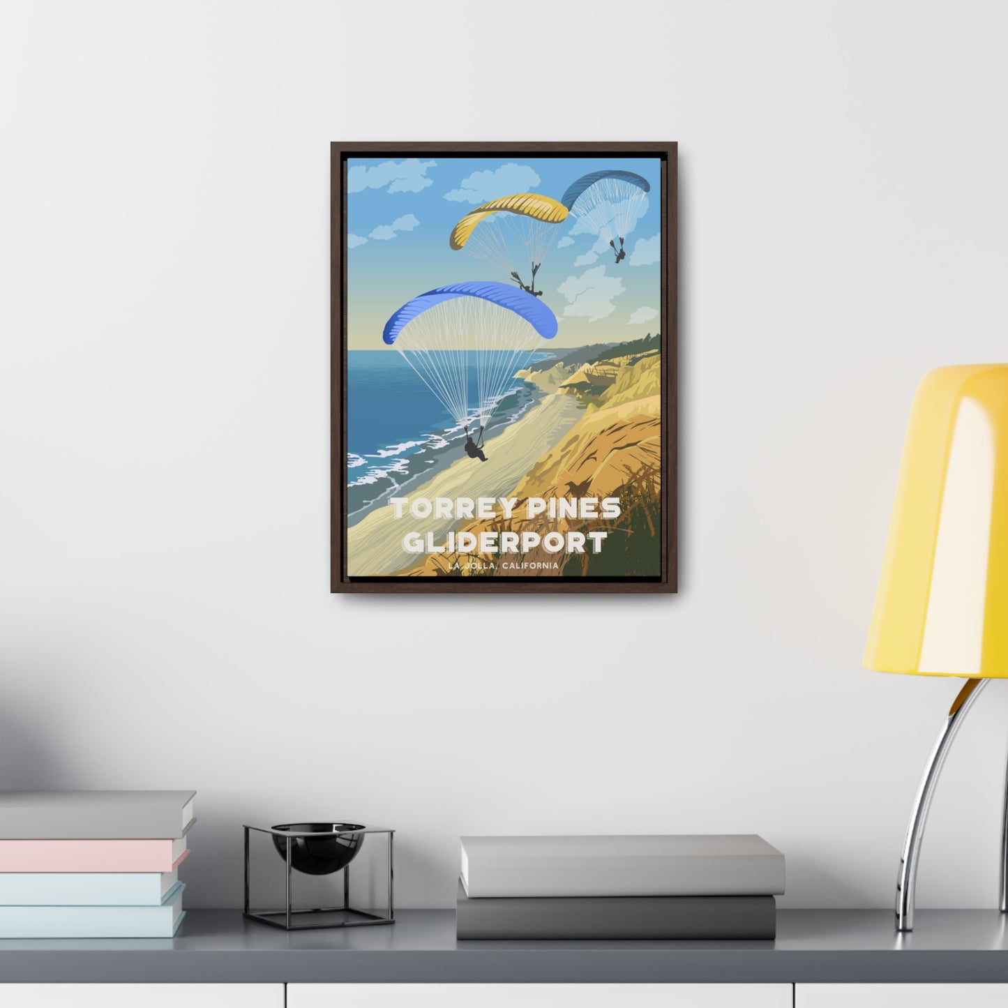 Torrey Pines Gliderport Framed Canvas Print