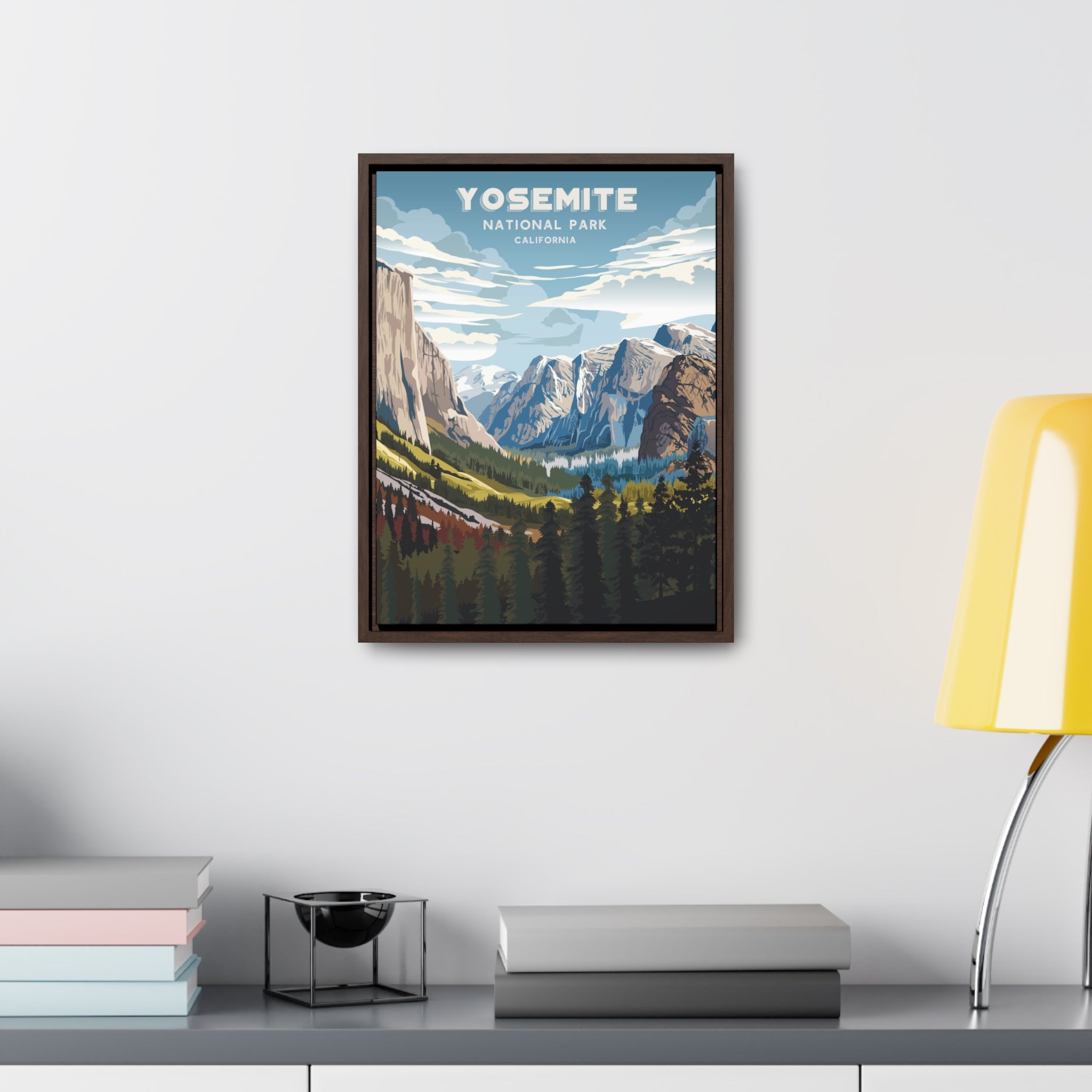 Yosemite National Park Framed Canvas Print