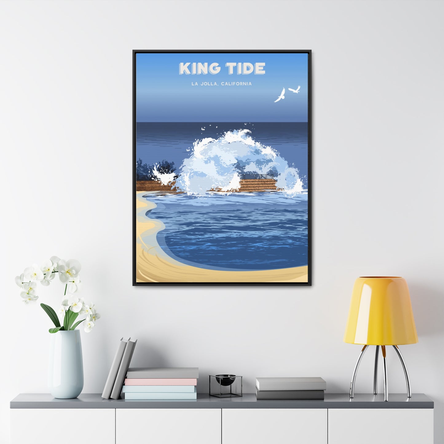 King Tide Framed Canvas Print