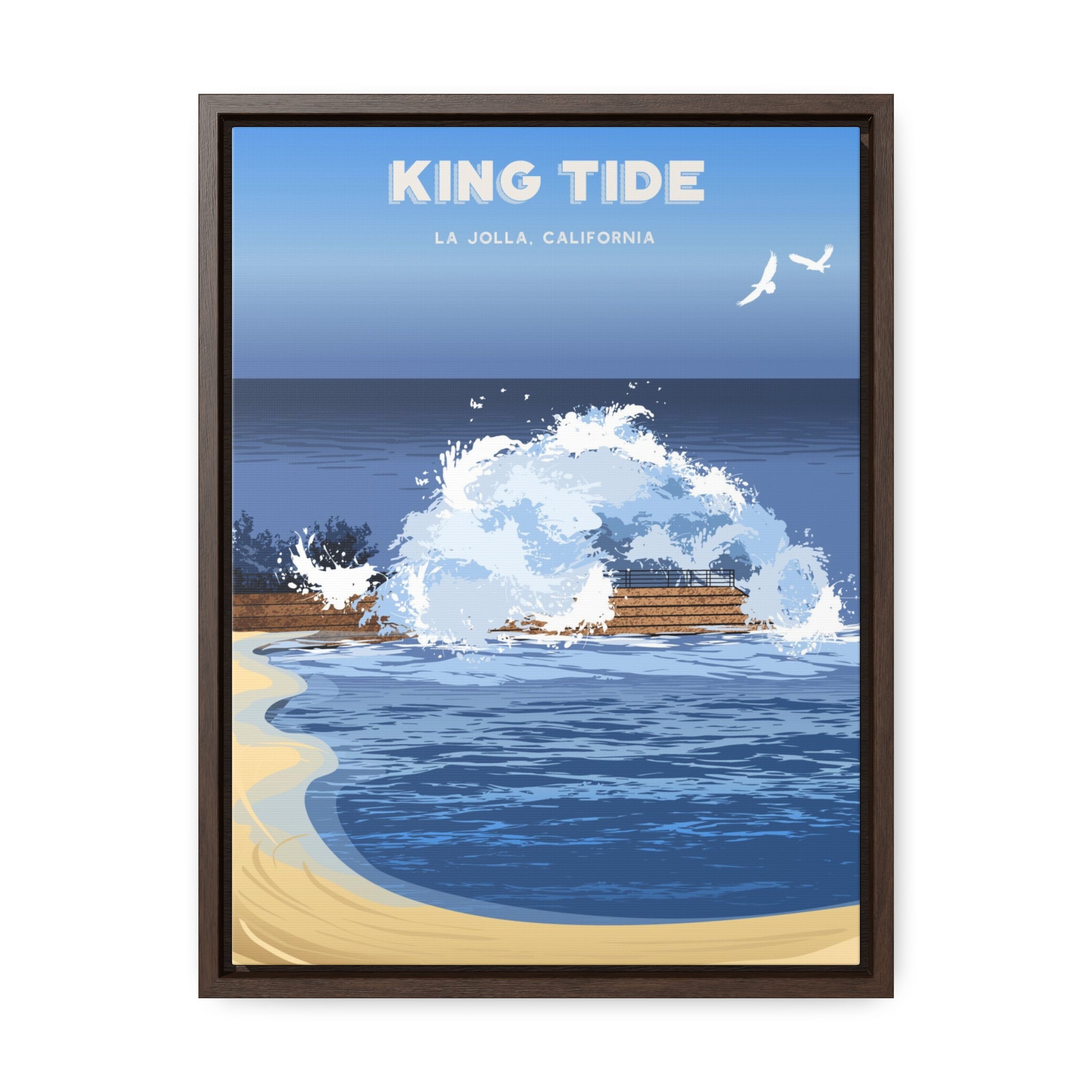 King Tide Framed Canvas Print