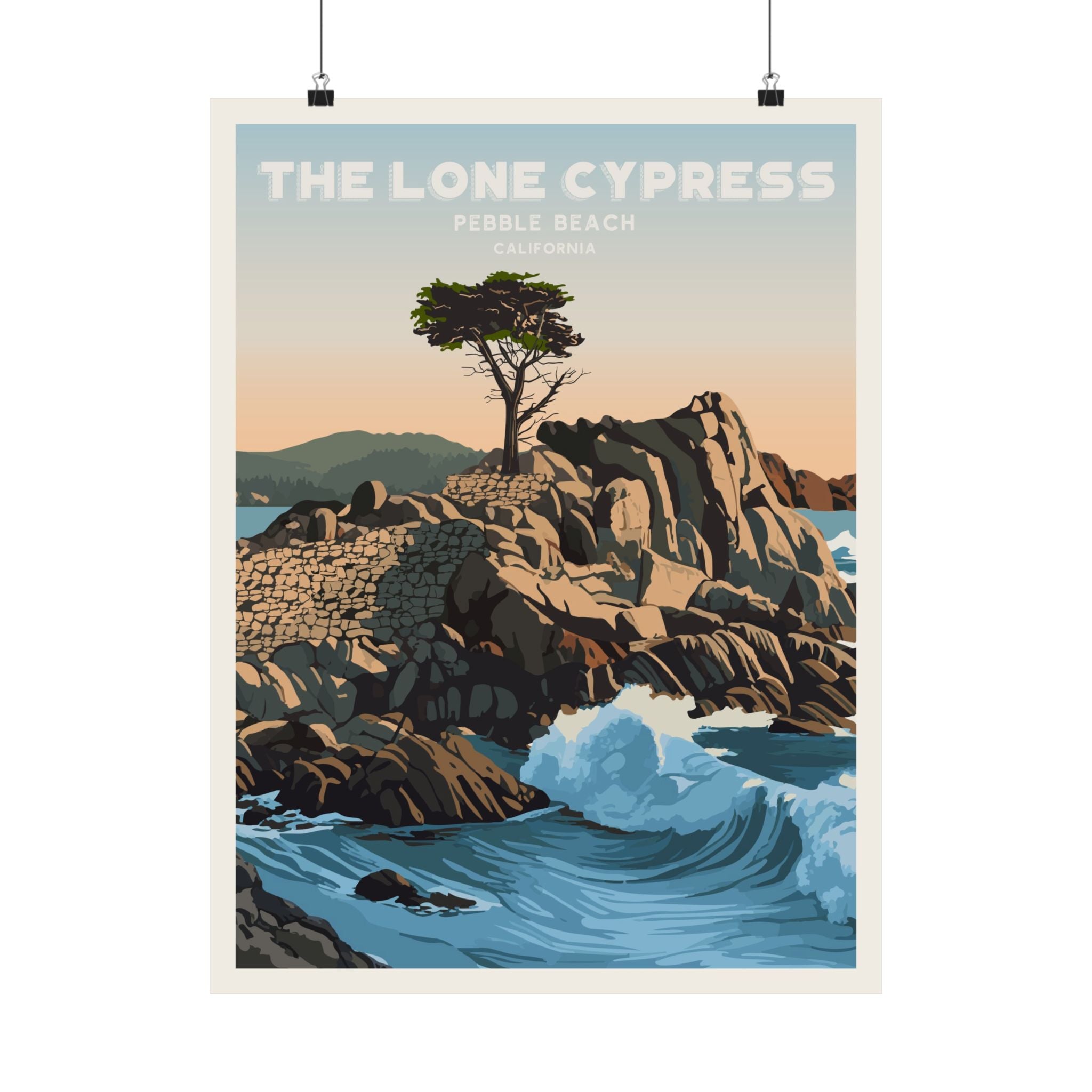 Lone Cypress, Pebble Beach Poster
