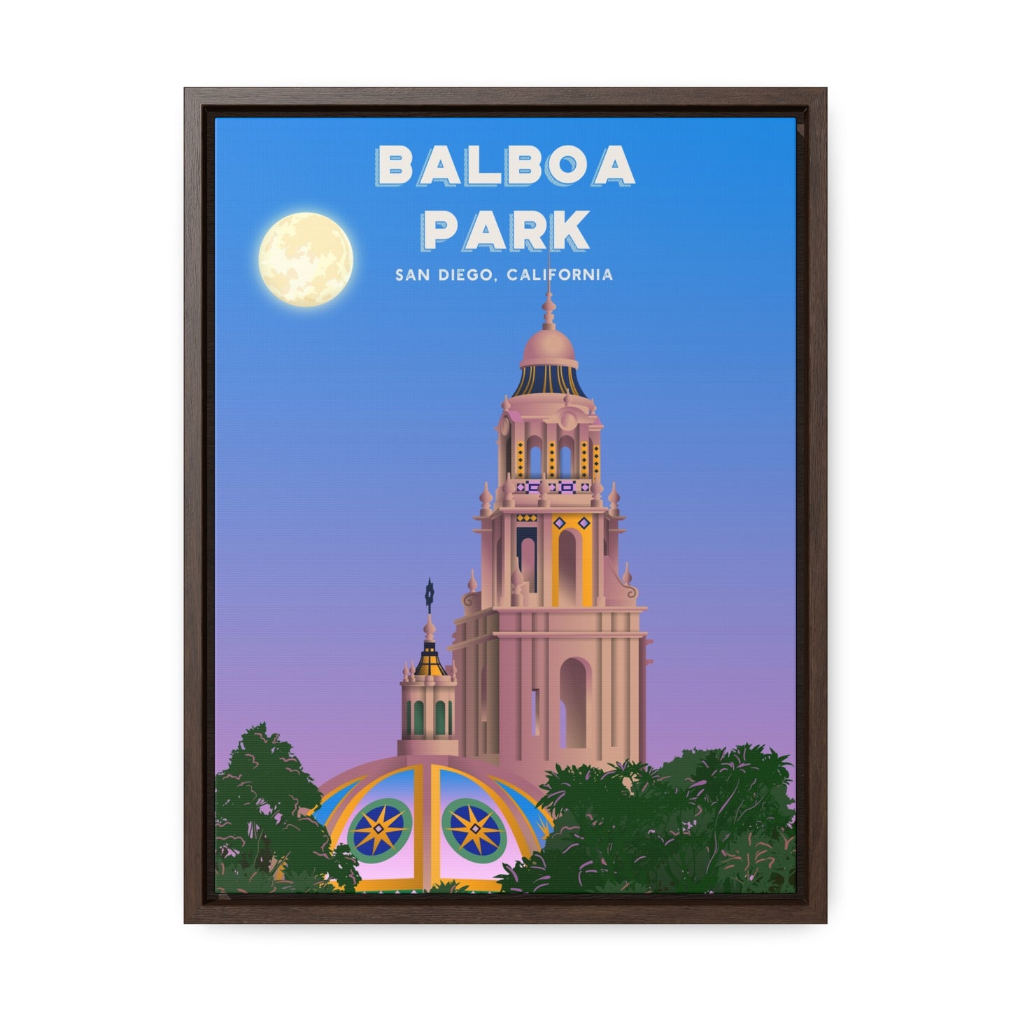 Balboa Park Framed Canvas Print