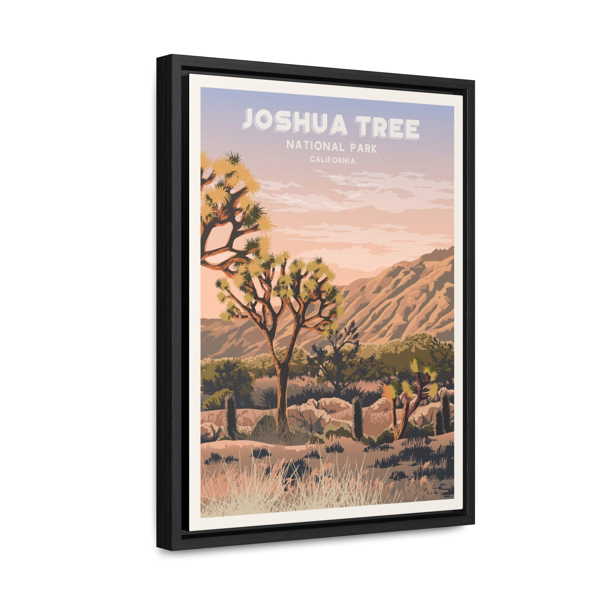 Joshua Tree Framed Canvas Print