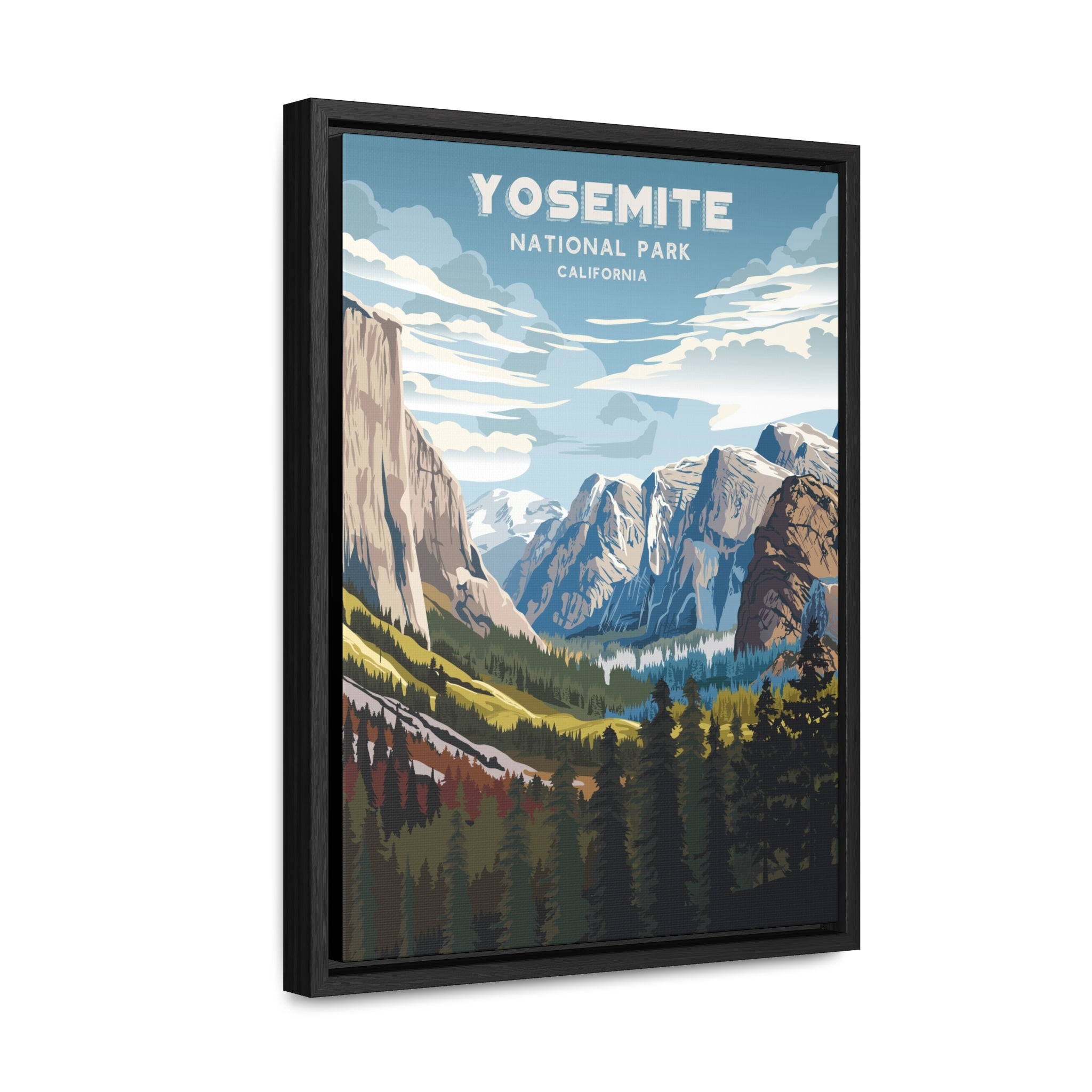 Yosemite National Park Framed Canvas Print
