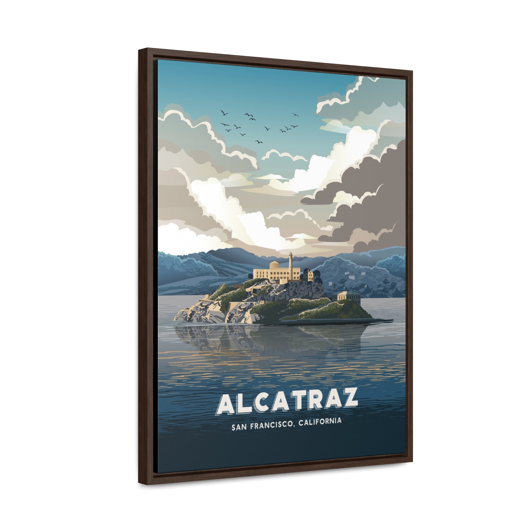 Alcatraz Framed Canvas Print