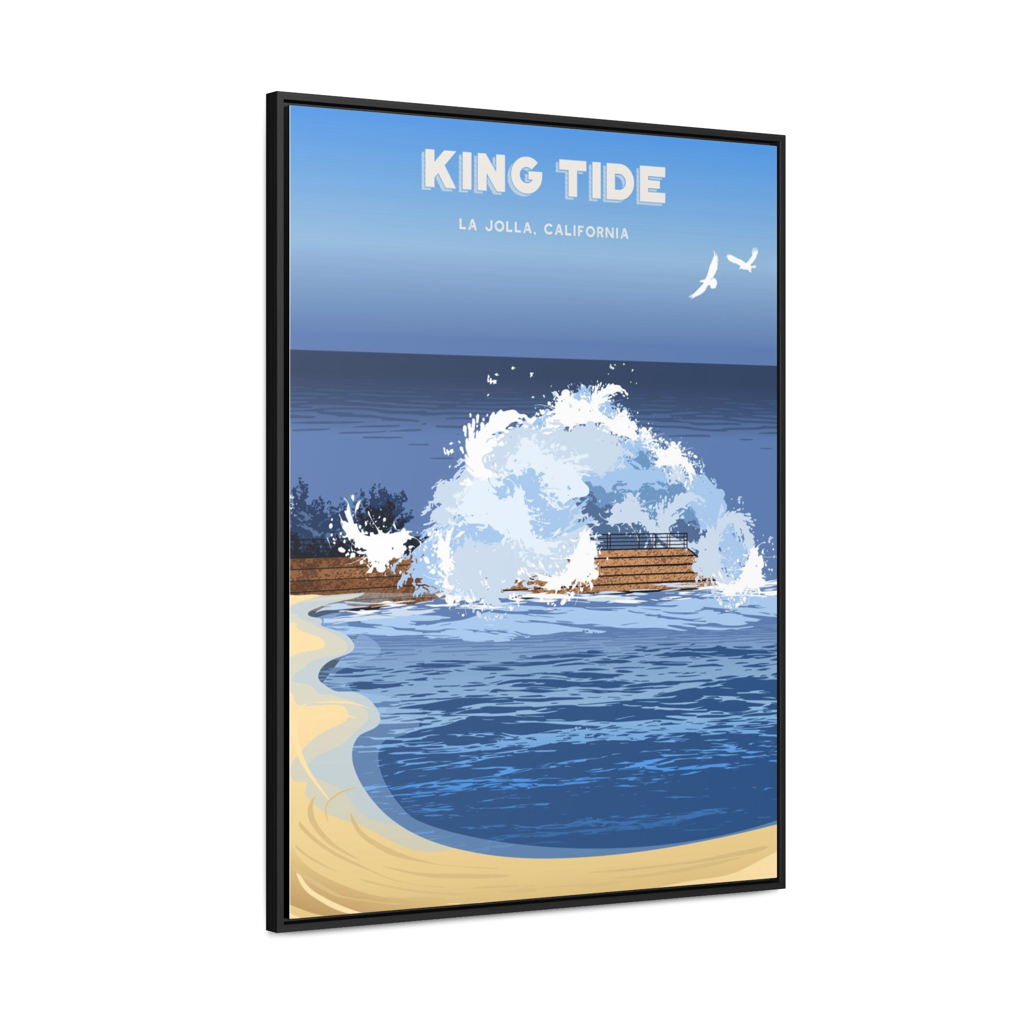 King Tide Framed Canvas Print