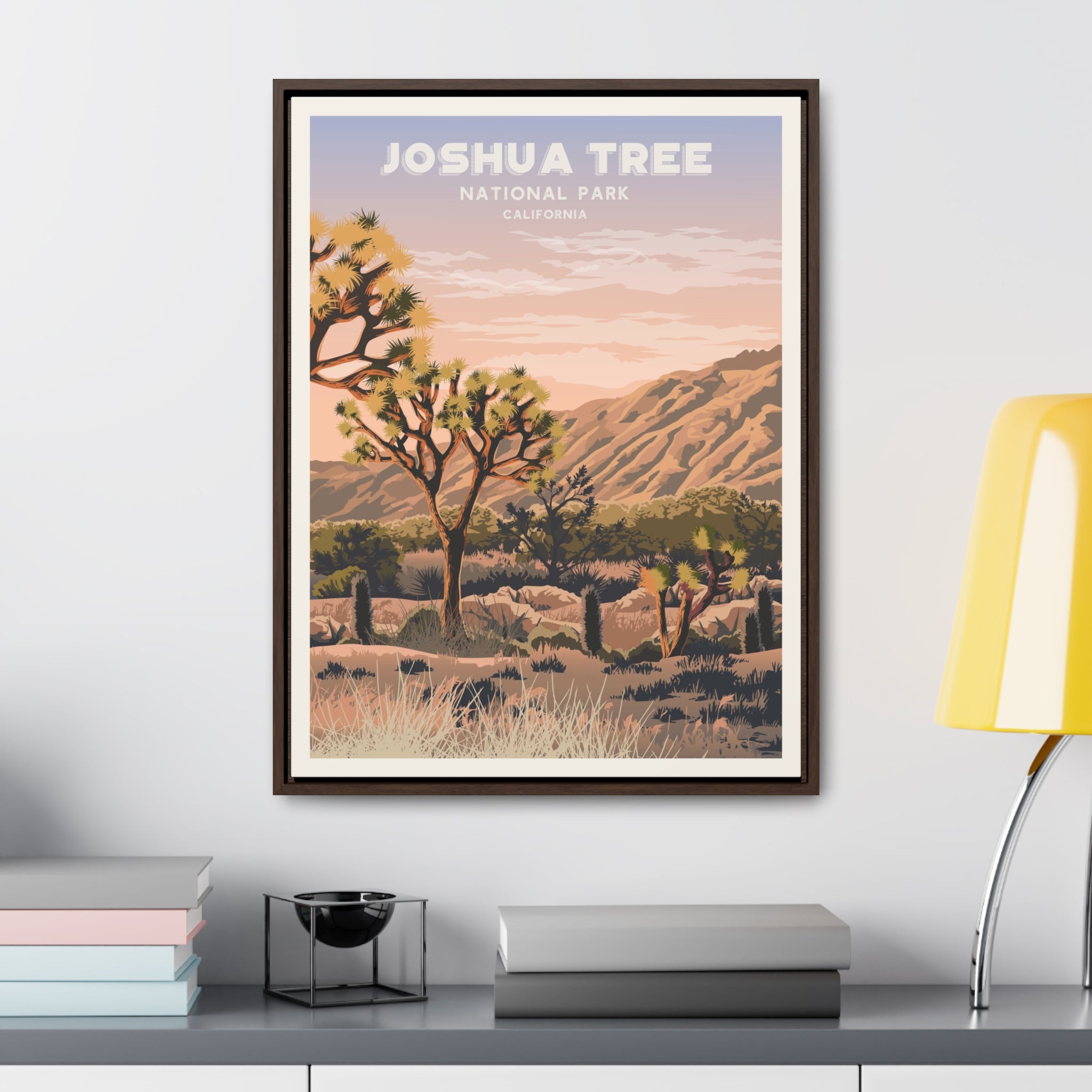 Joshua Tree Framed Canvas Print