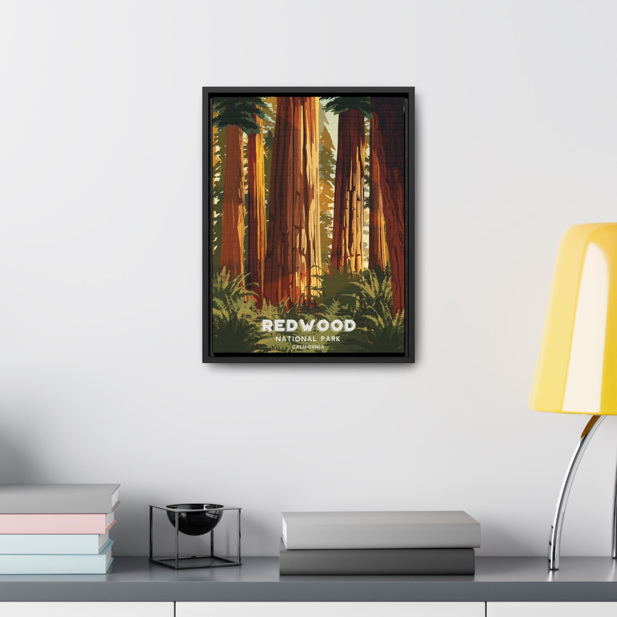 Redwood National Park Framed Canvas Print