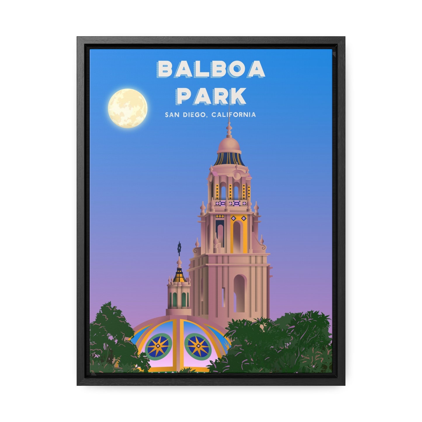 Balboa Park Framed Canvas Print