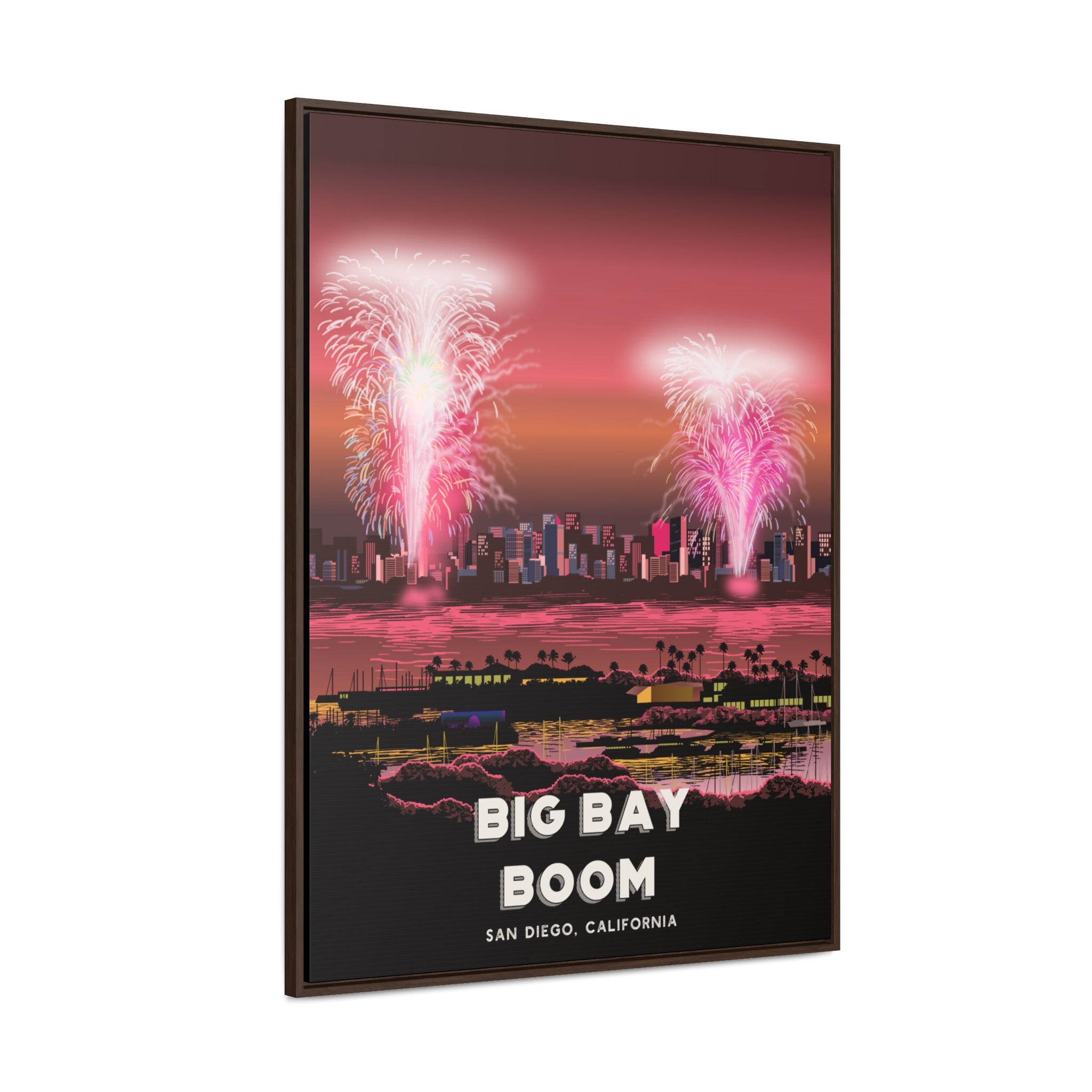 Big Bay Boom Framed Canvas Print