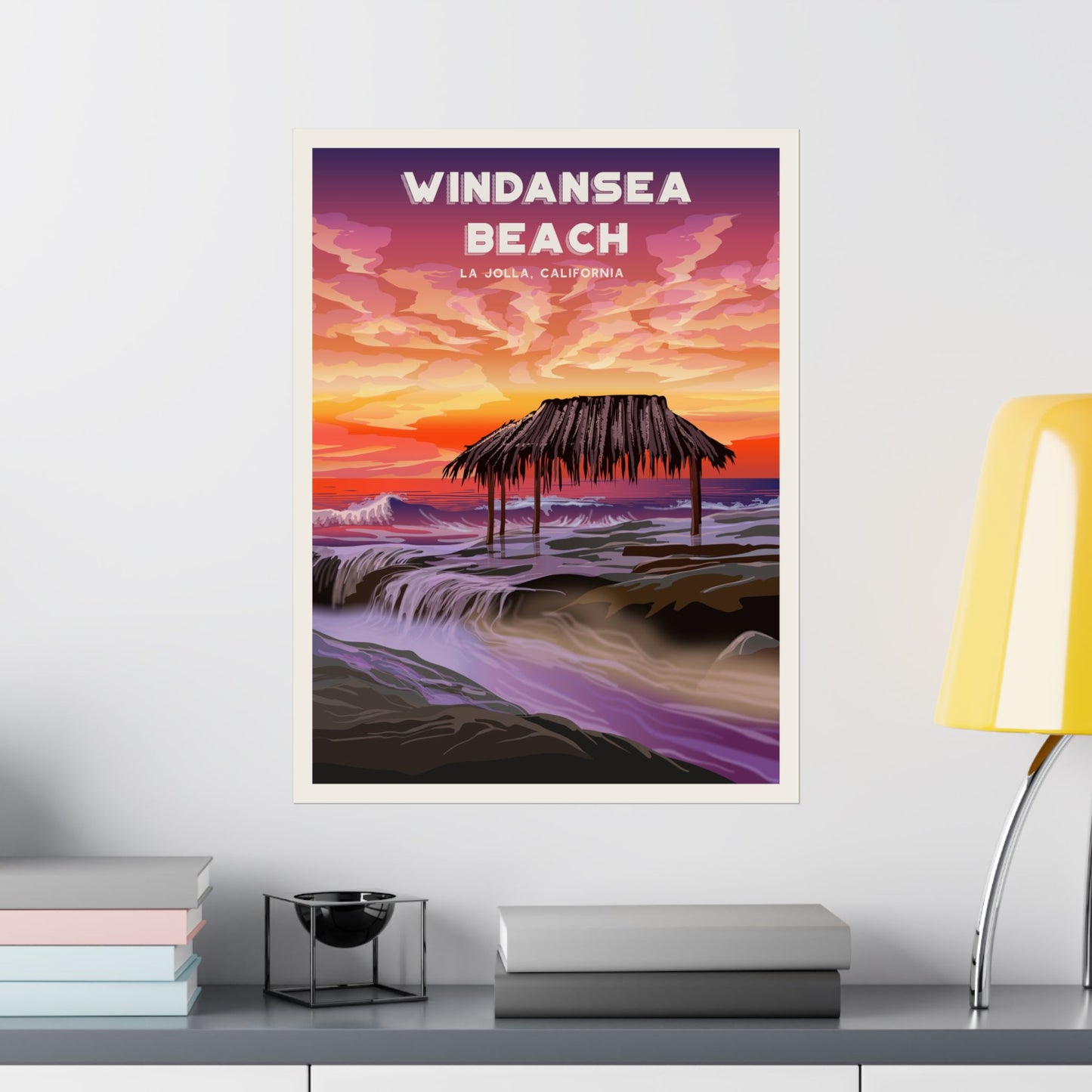 Windansea Sunset Poster