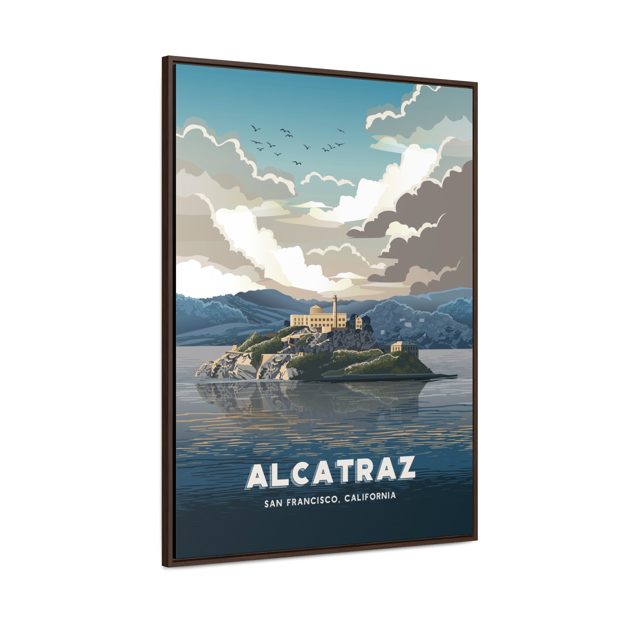 Alcatraz Framed Canvas Print