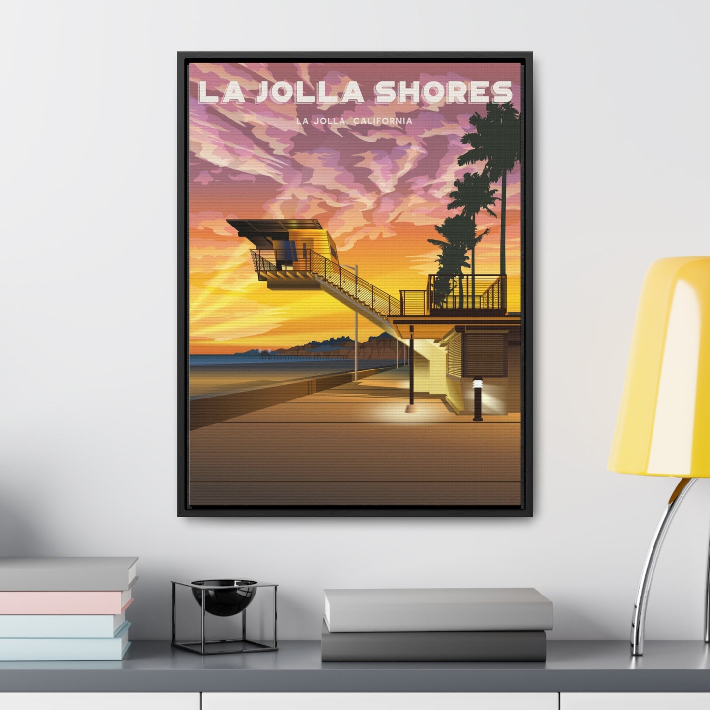 La Jolla Shores Framed Canvas Print