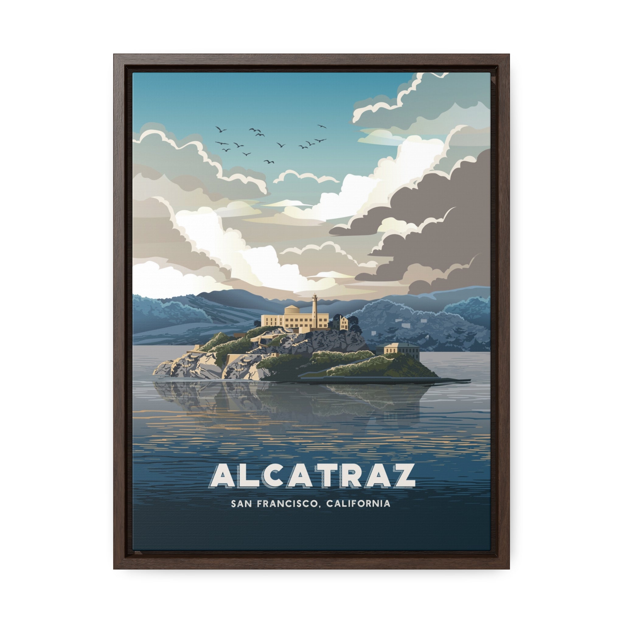 Alcatraz Framed Canvas Print
