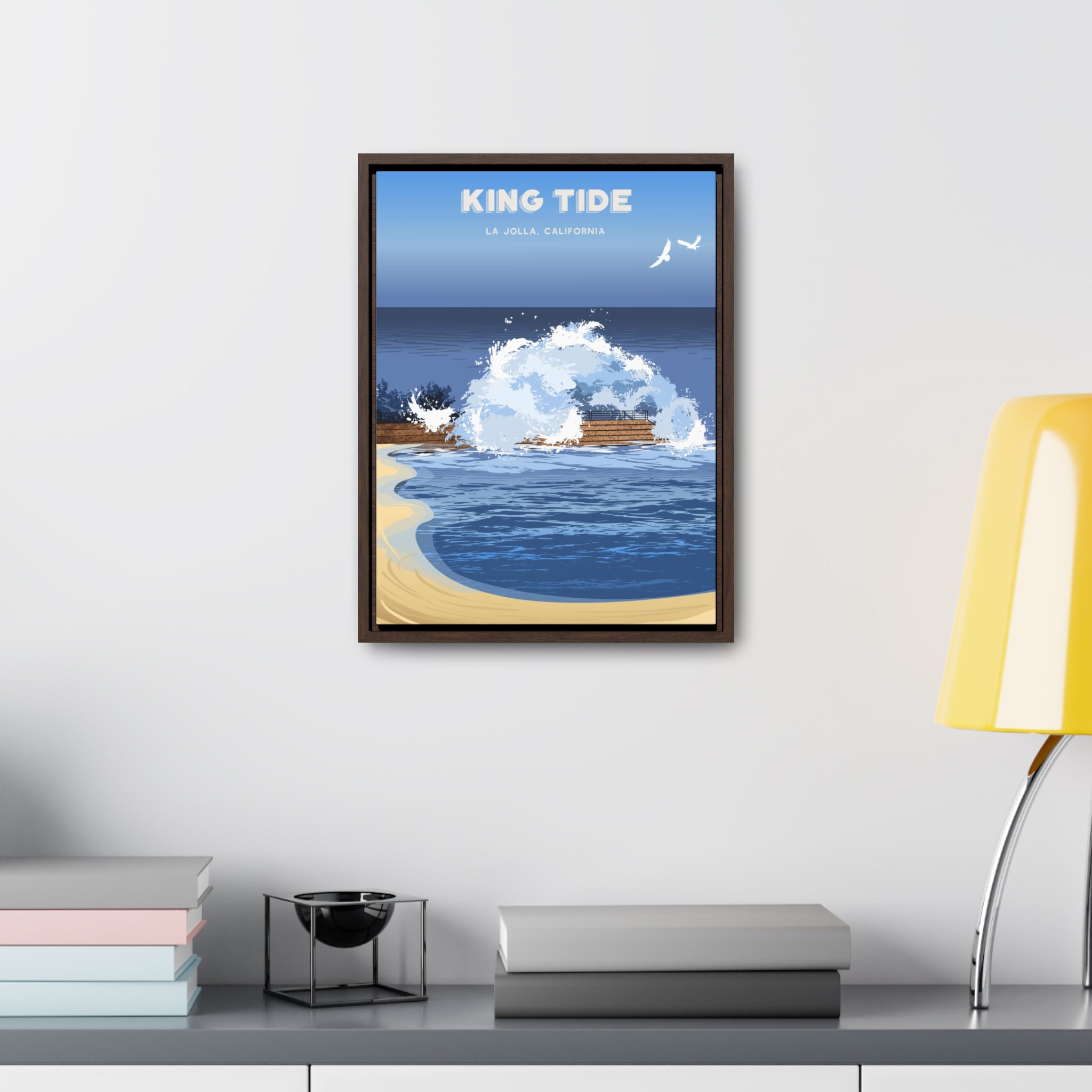 King Tide Framed Canvas Print