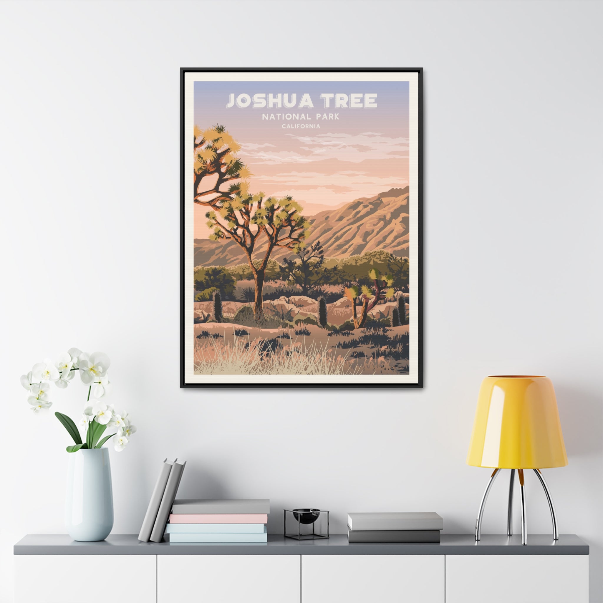 Joshua Tree Framed Canvas Print
