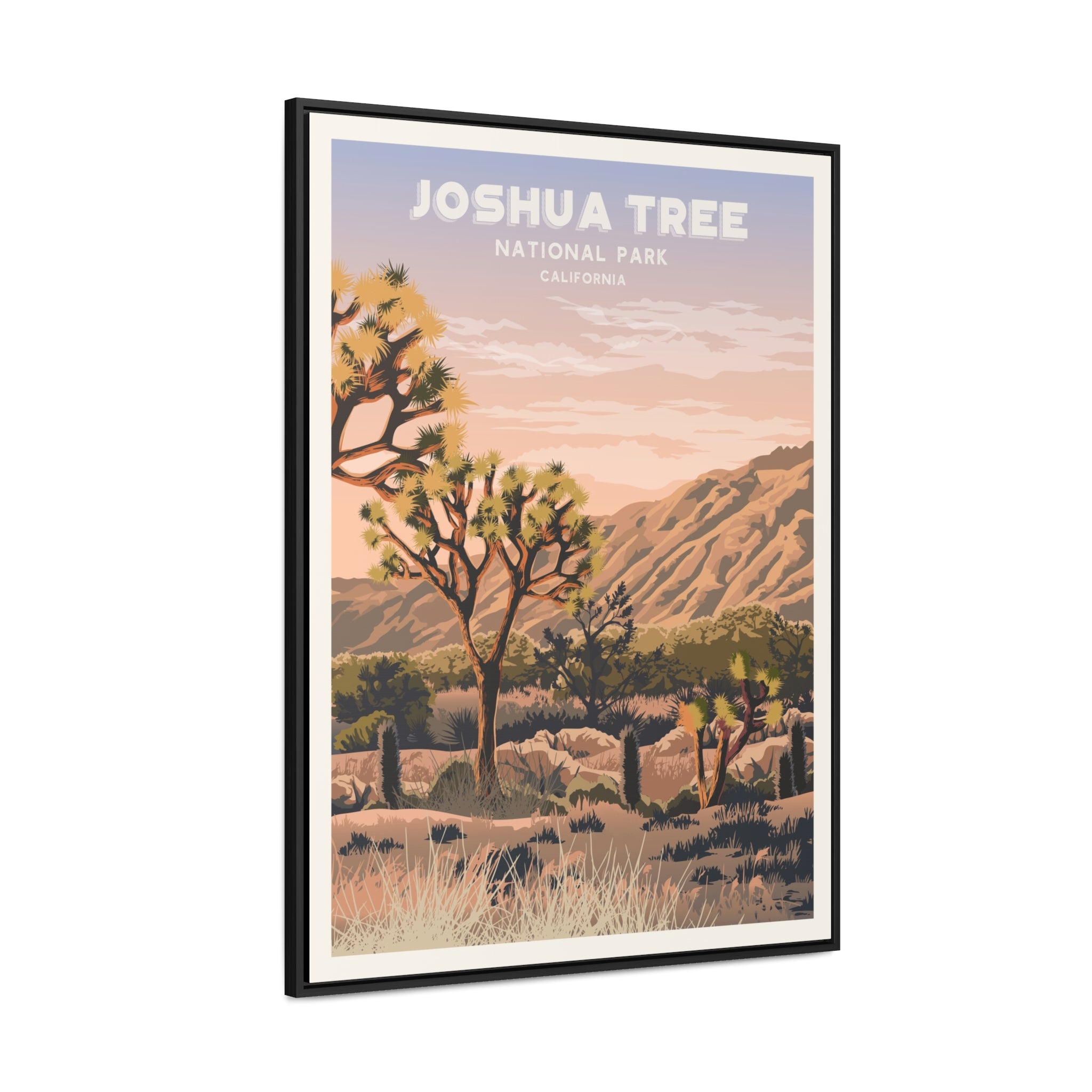 Joshua Tree Framed Canvas Print