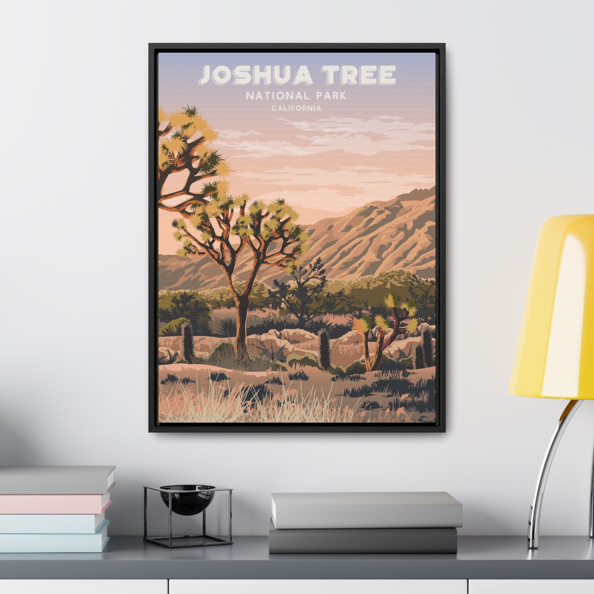 Joshua Tree Framed Canvas Print