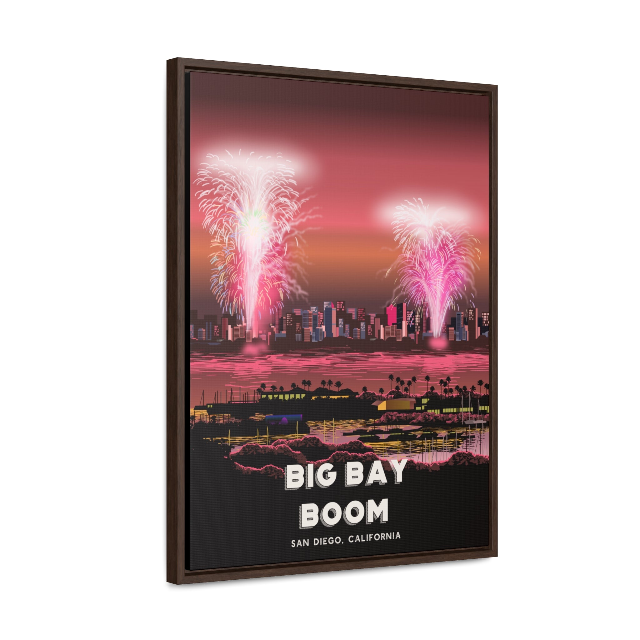 Big Bay Boom Framed Canvas Print