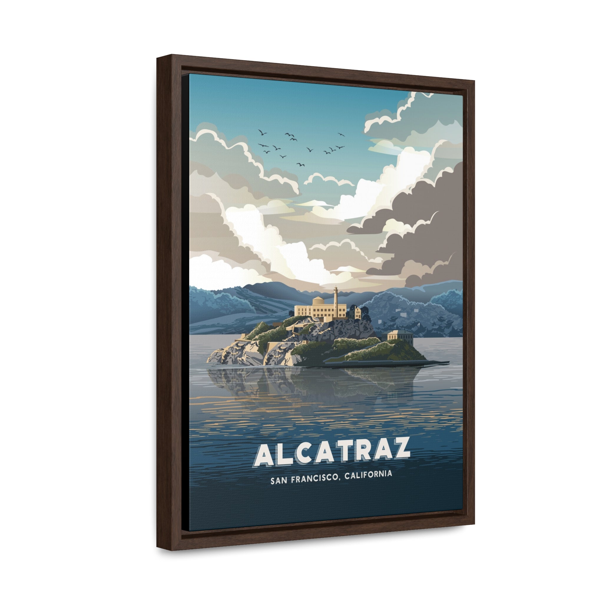 Alcatraz Framed Canvas Print