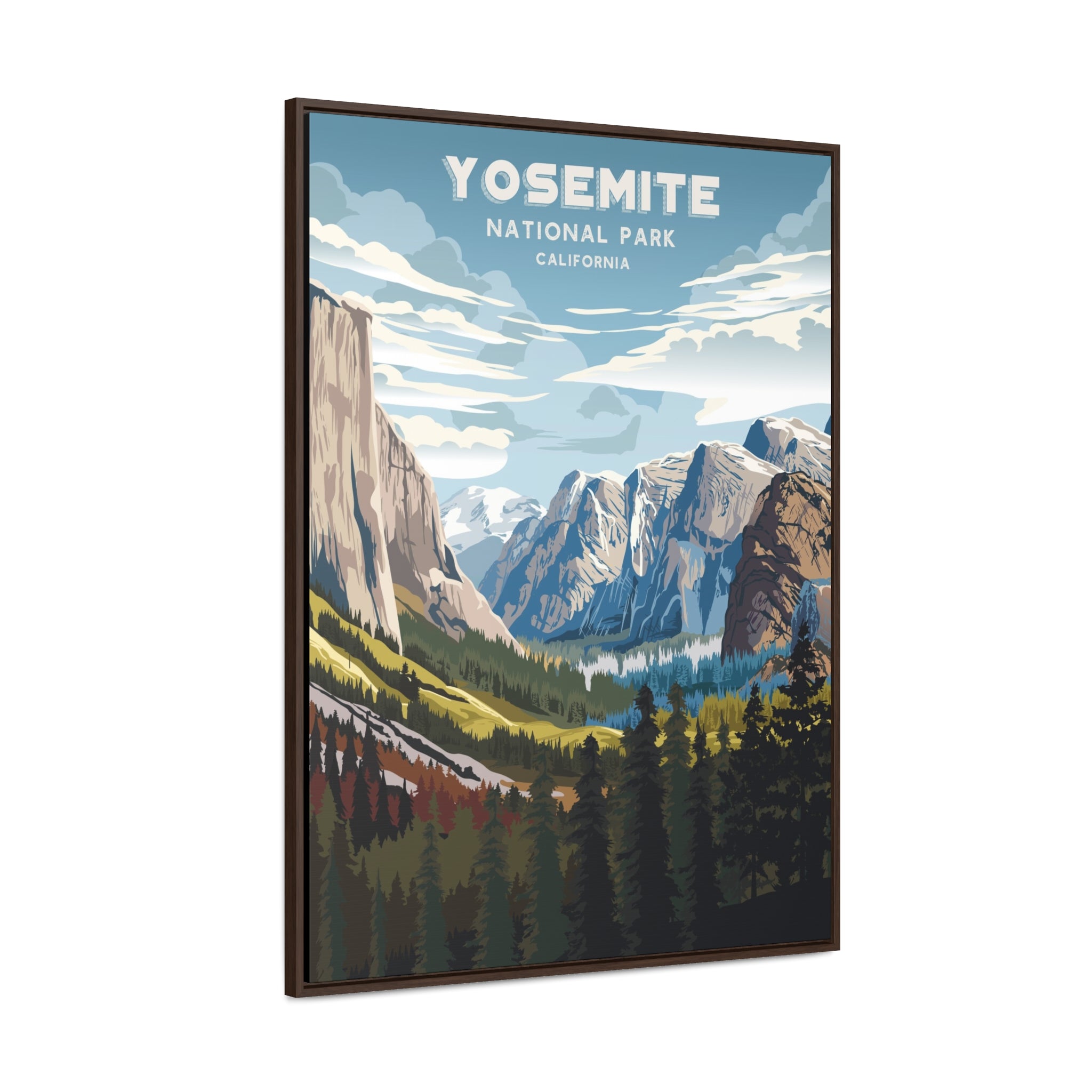Yosemite National Park Framed Canvas Print