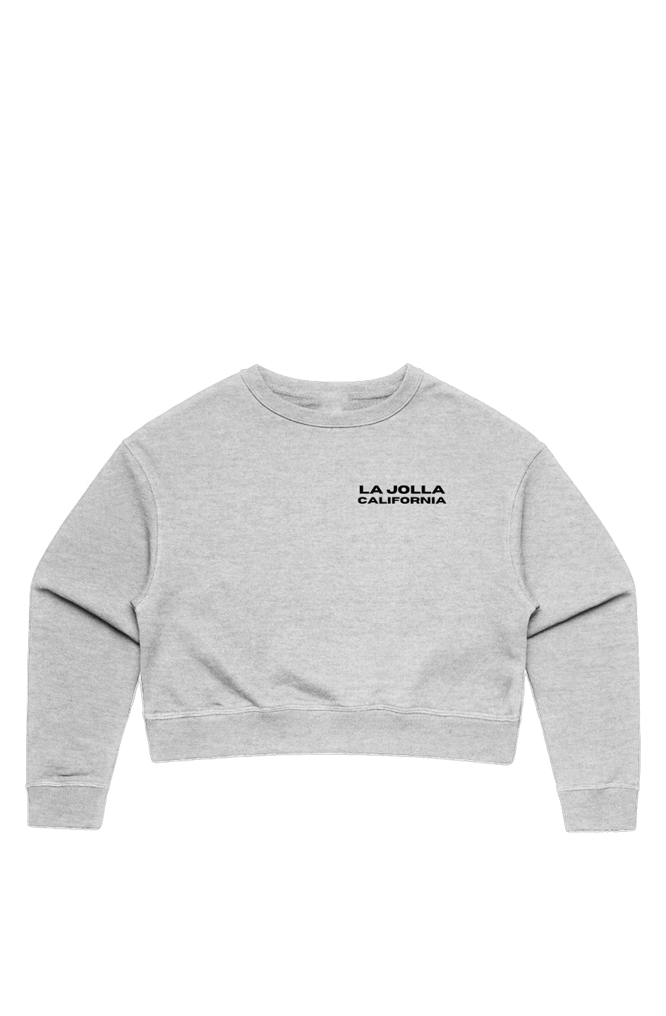 Wo's LJ CA grey Crop Crew