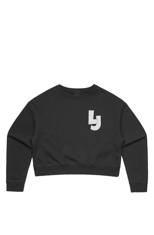 LJ Cropped Crew Black