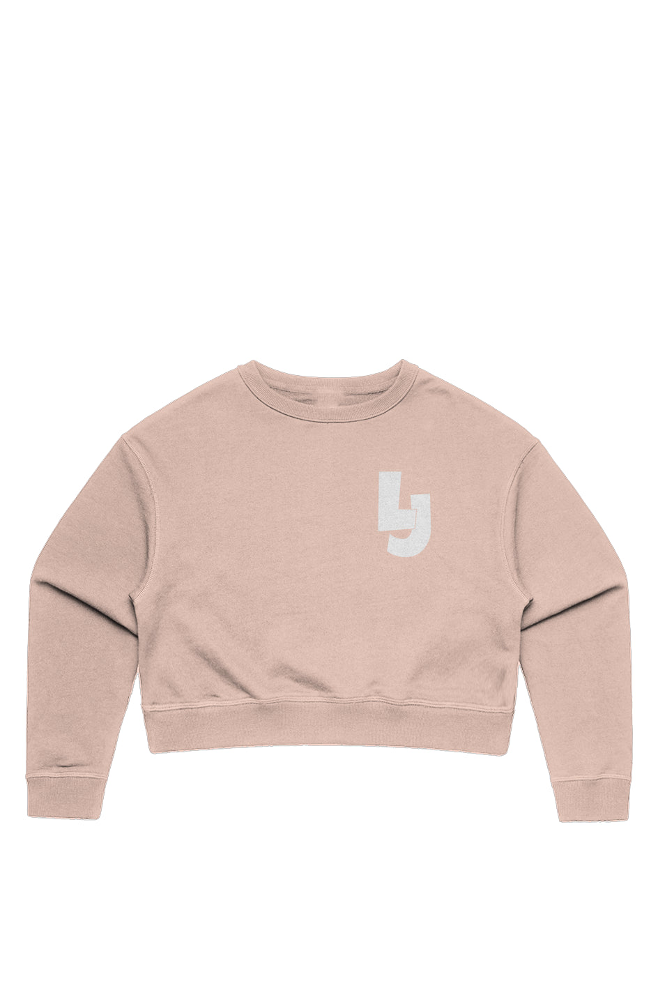 LJ Cropped Crew Pink