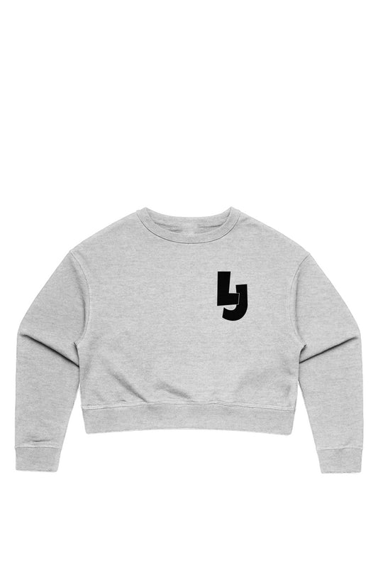 LJ Cropped Crew Grey