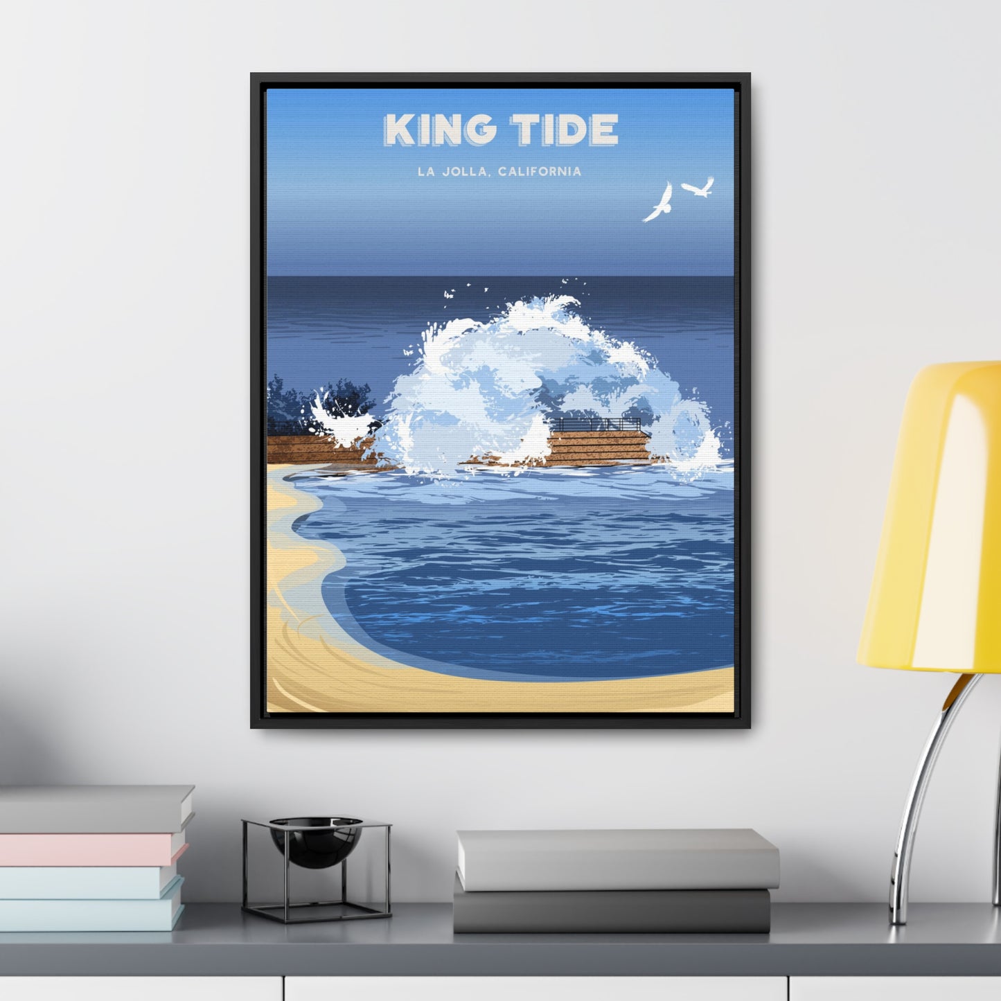 King Tide Framed Canvas Print