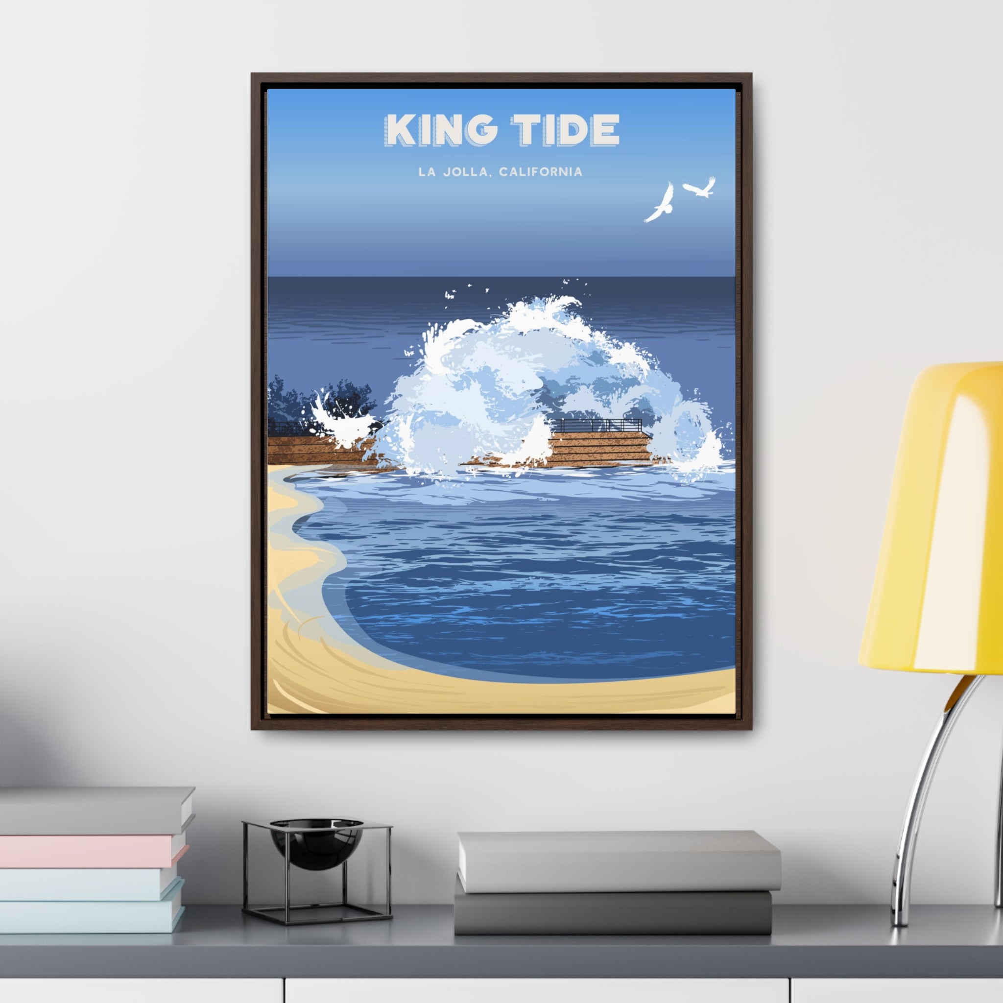 King Tide Framed Canvas Print