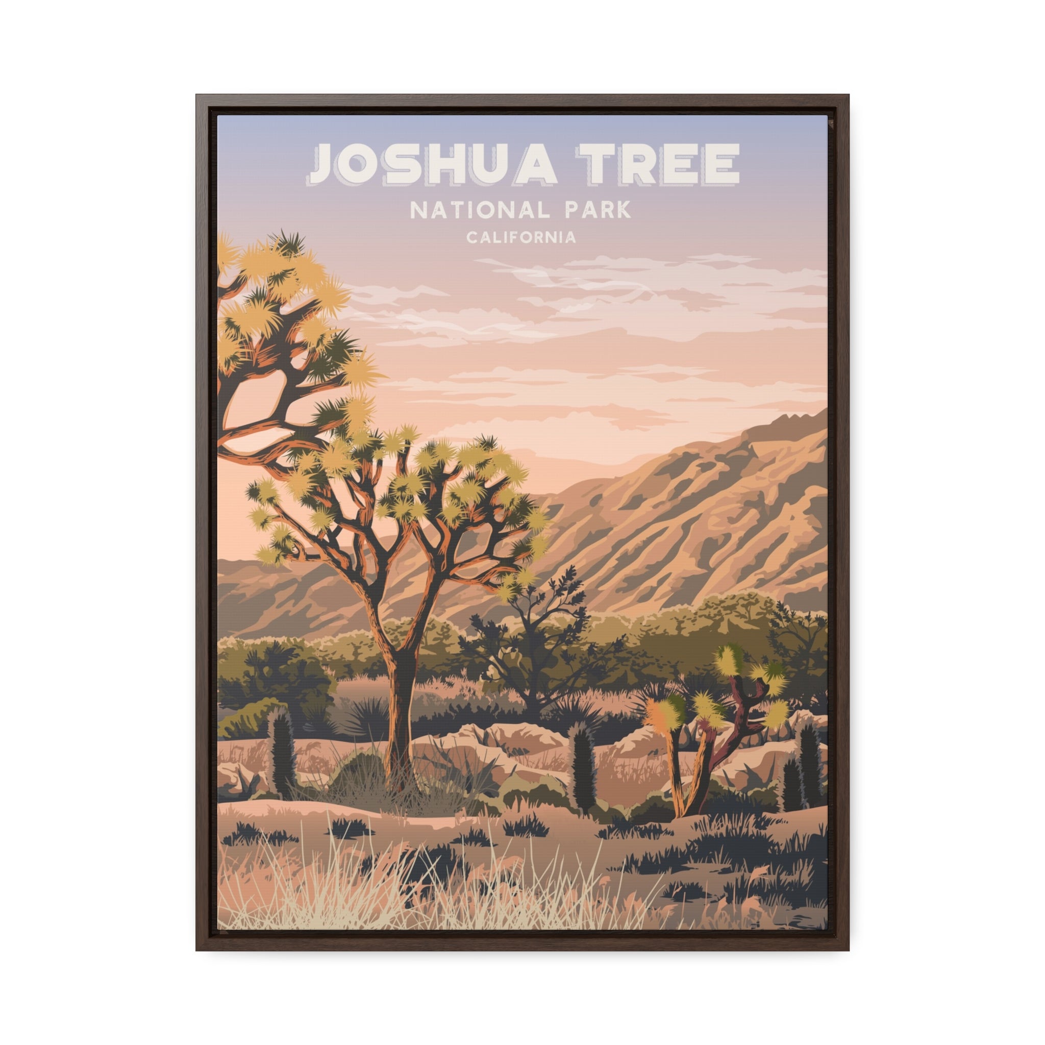Joshua Tree Framed Canvas Print