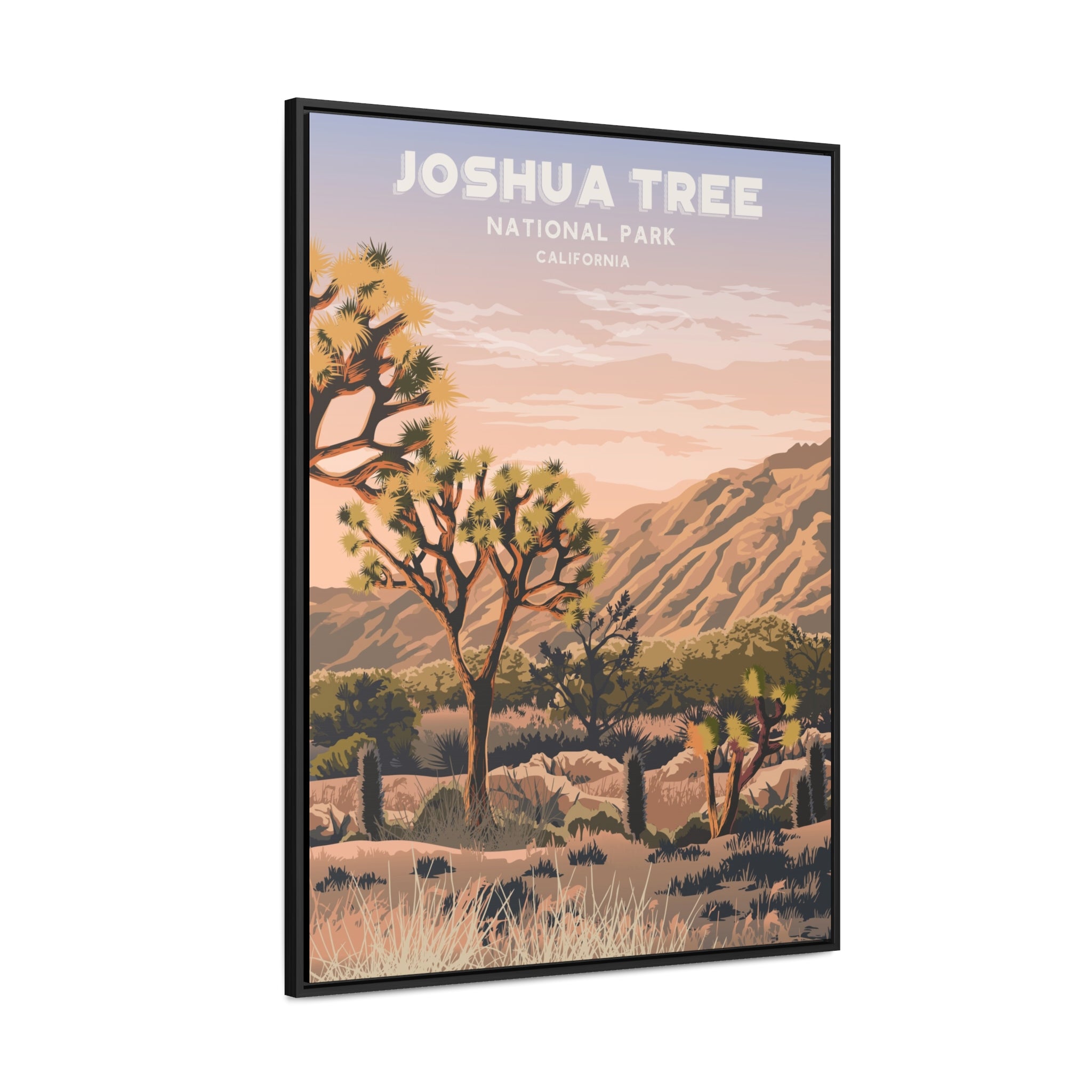 Joshua Tree Framed Canvas Print